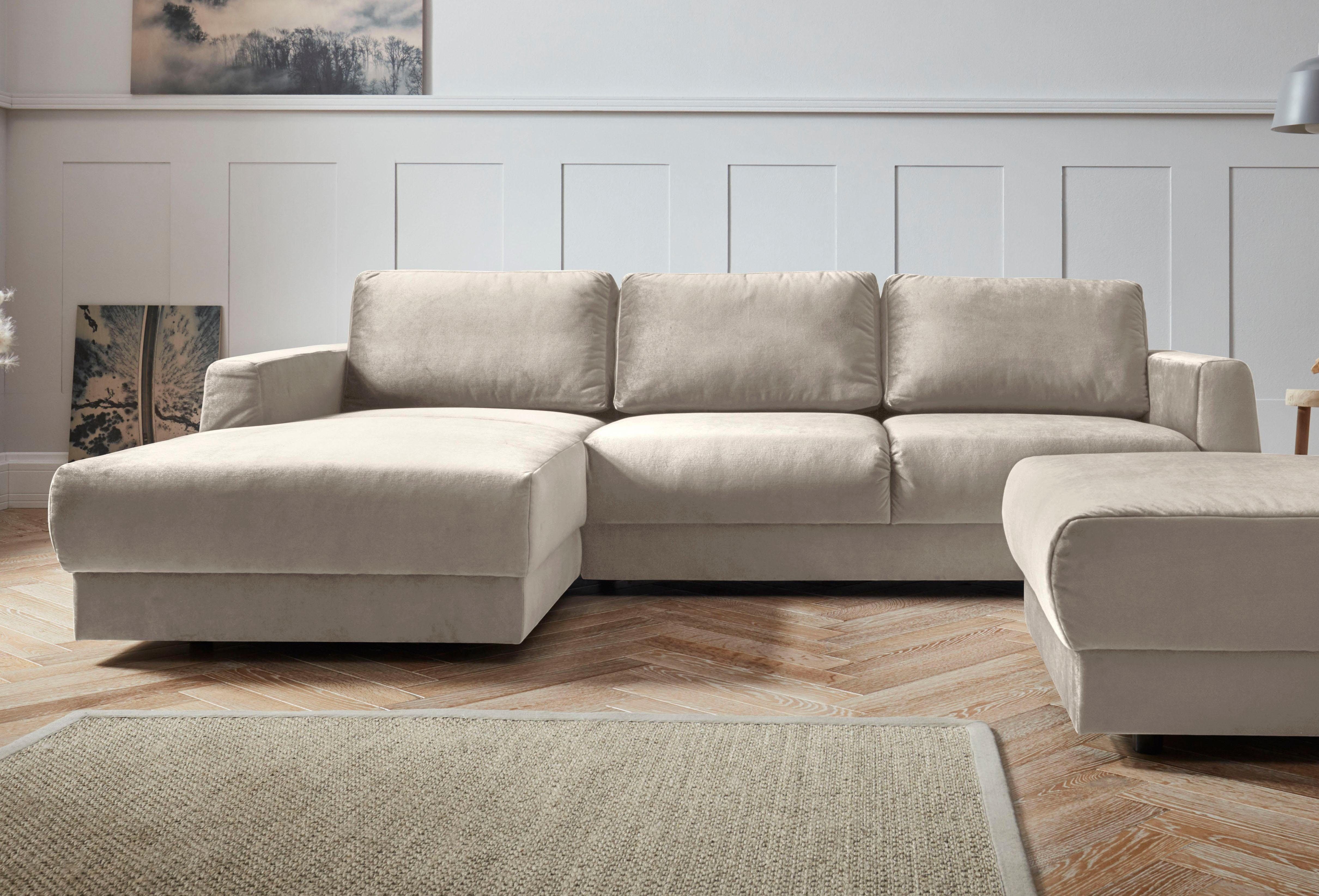 OTTO home Ecksofa Hobro L-Form, in 3 Bezugsqualitäten in vielen Farben