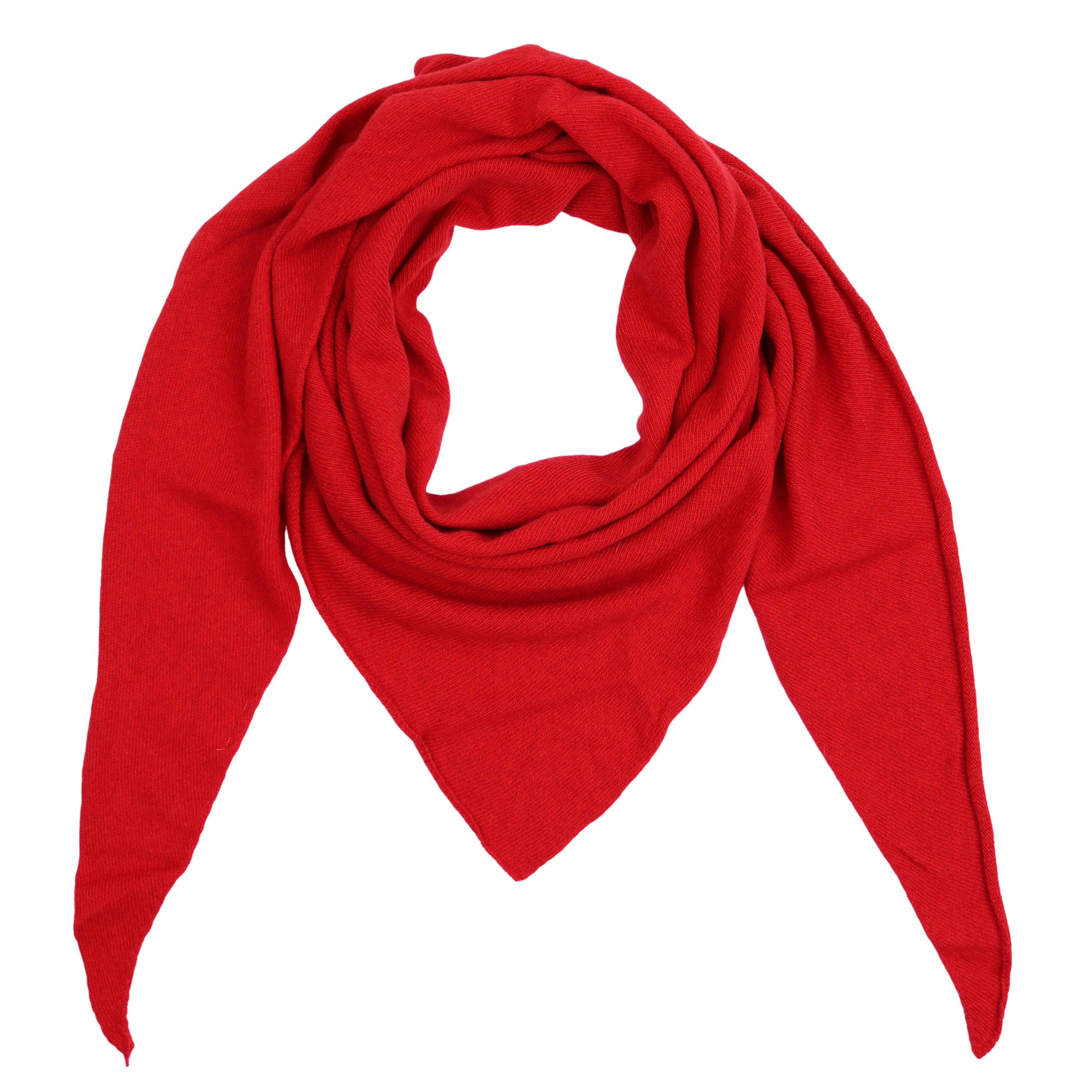 MIRROSI Dreieckstuch Strick Dreiecksschal aus Laine Wolle; 160x65cm, Schlicht und edel in Unifarbe – warm, soft & vielseitig kombinierbar