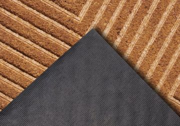 Fußmatte Mix Mats Kokos Geometric, HANSE Home, rechteckig, Höhe: 15 mm, Kokos, Schmutzfangmatte, Outdoor, Rutschfest, Innen, Kokosmatte, Flur