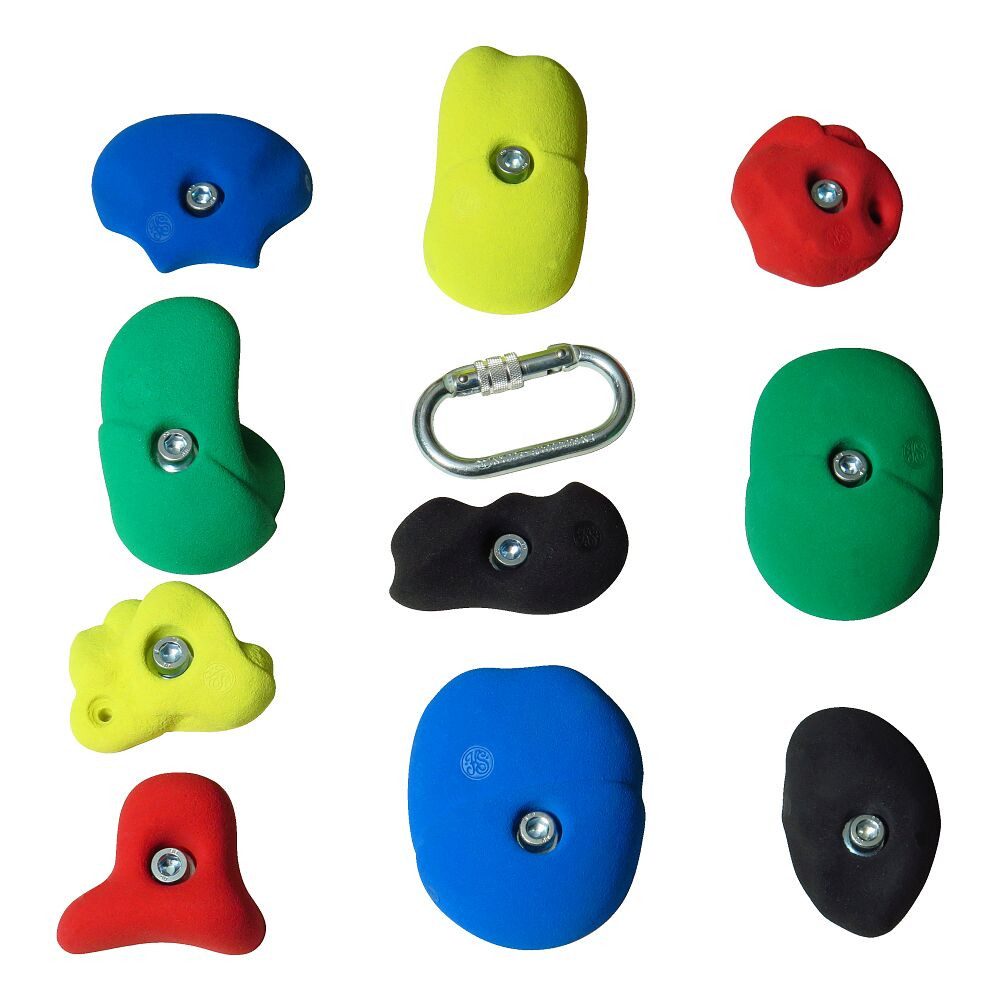 Klettergriff-Set Leicht, Geeignet für in- und outdoor