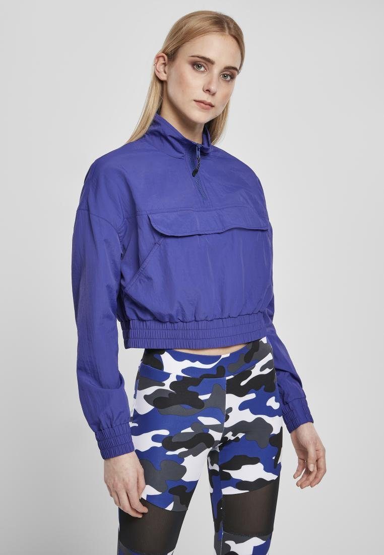 Outdoorjacke Ladies Cropped Crinkle Nylon Pull Over Jacket Überziehjacke