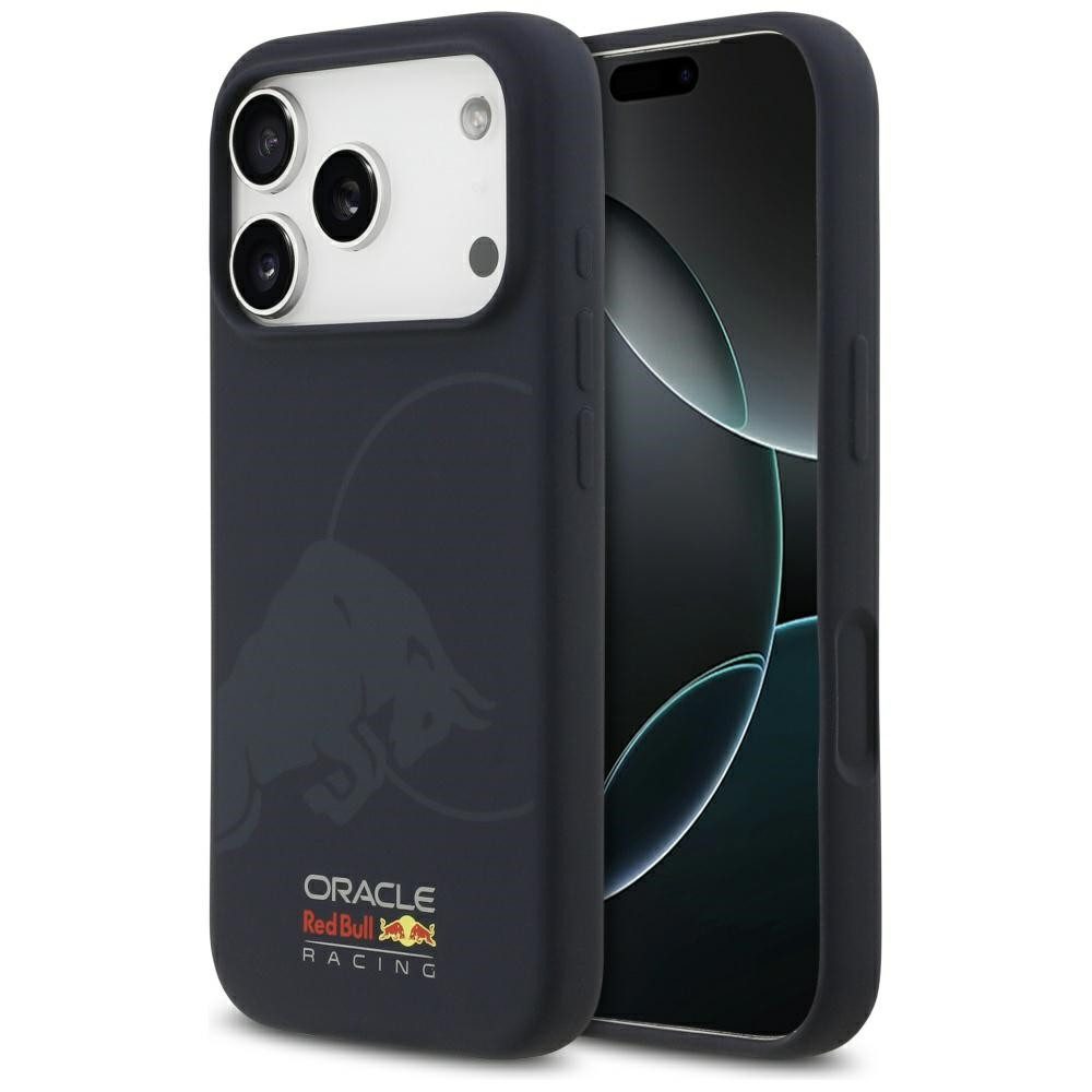 Oracle Red Bull Racing Handyhülle iPhone 17 Pro MagSafe Silikon blau Logo Bulle 6,3 Zoll, Kantenschutz