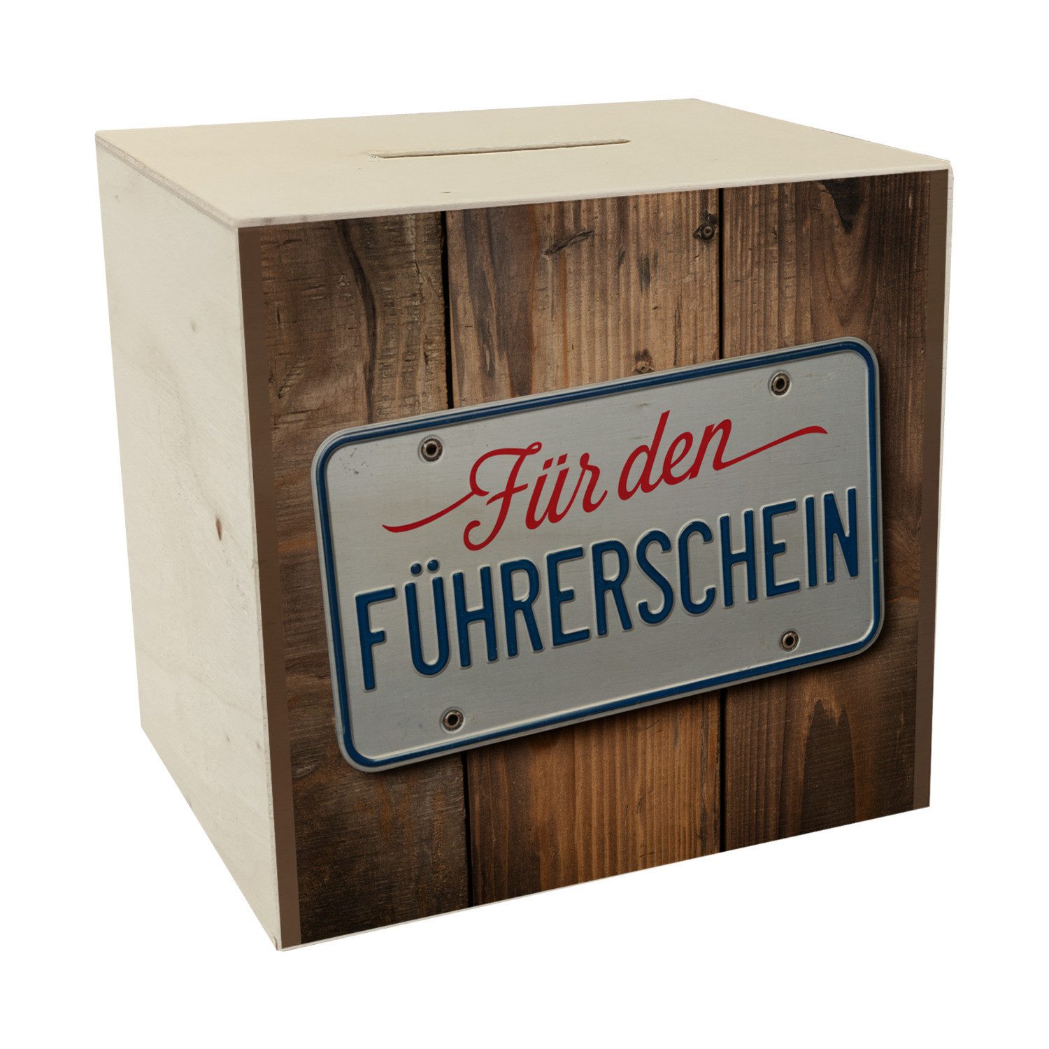 speecheese Spardose Für den Führerschein Spardose aus Holz als Nummernschil günstig online kaufen