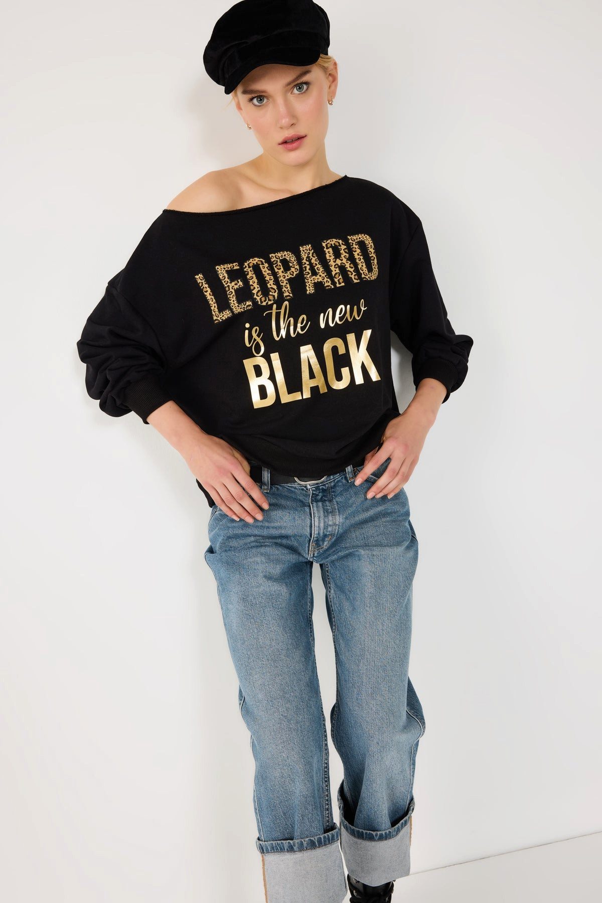 No Matter What Sweatshirt Leopard Komfort günstig online kaufen