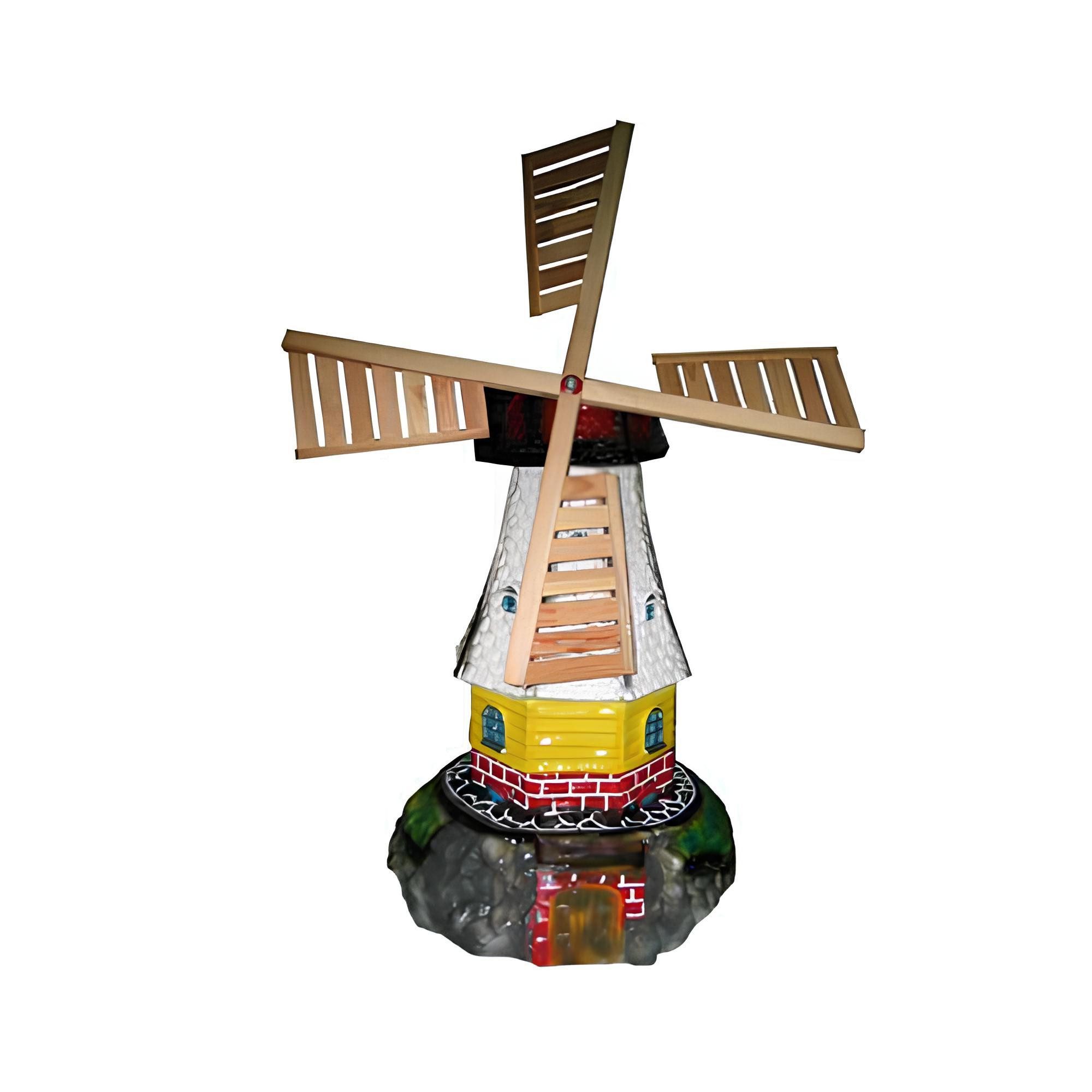 Xlmoebel Dekofigur Elegante Mühle Figur aus hochwertigem Material für stilvolle Akzente (Skulptur L13-70cm), Hergestellt in Europa