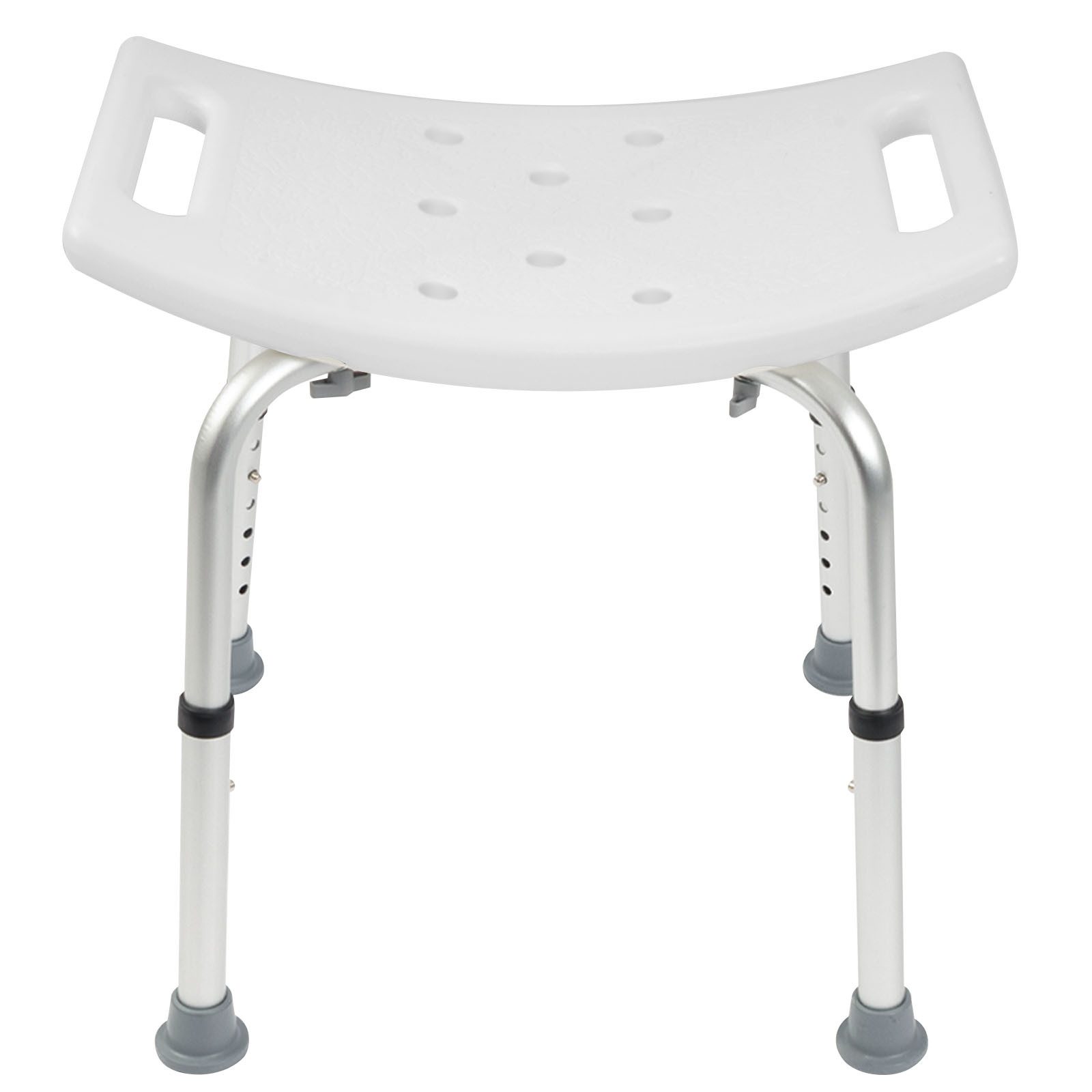 Floordirekt Duschhocker Noah Plus, Höhenverstellbar, Rutschfeste Gummifüße, Tragkraft bis 136 kg