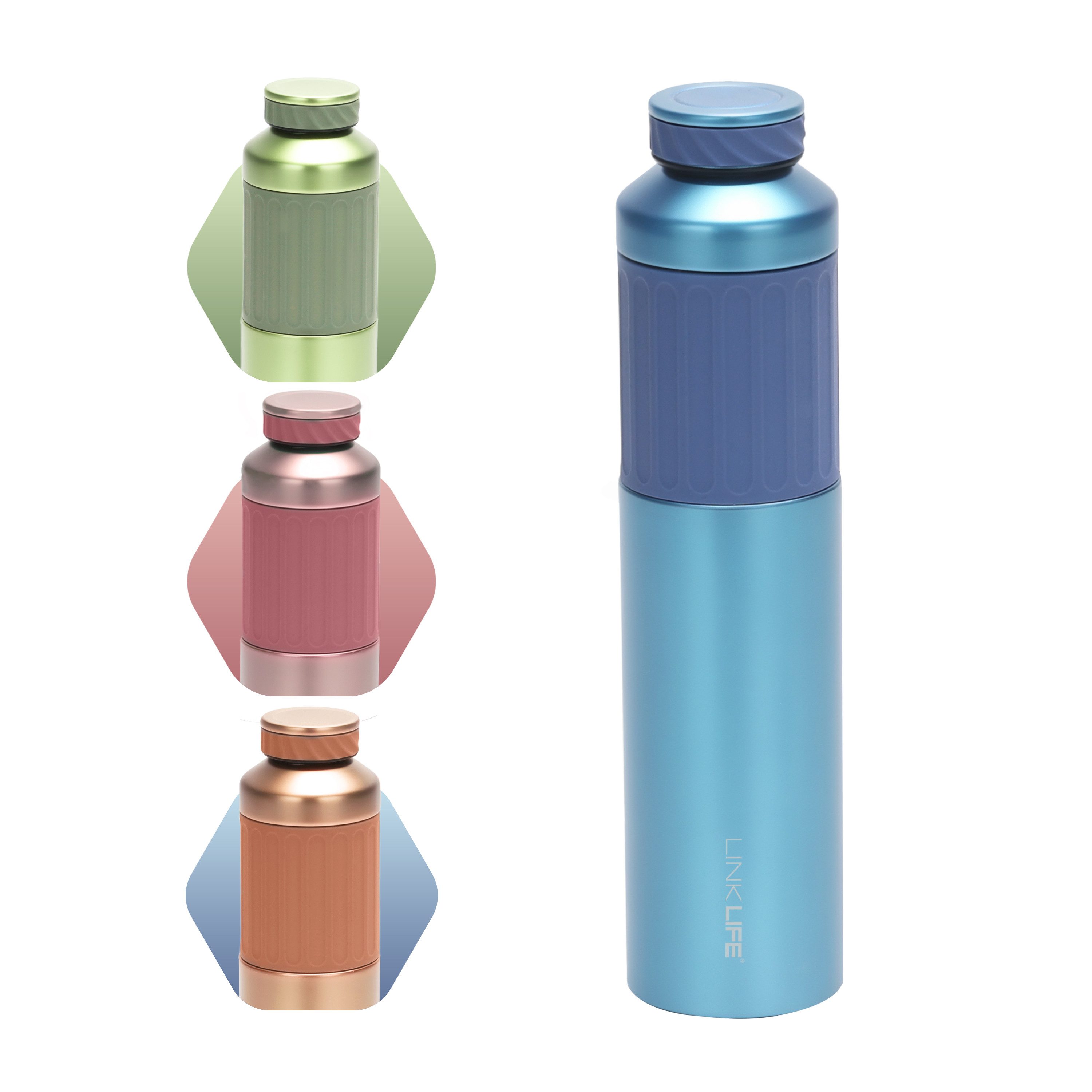 Trinkflasche Thermosflasche BPA-frei, Edelstahl, 500/700/1200ml