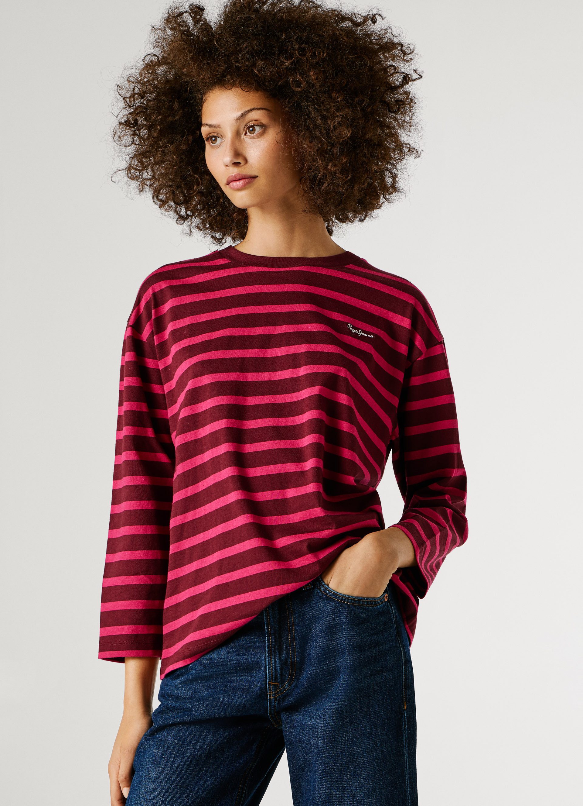 Pepe Jeans Langarmshirt BANILLA mit Rundhals