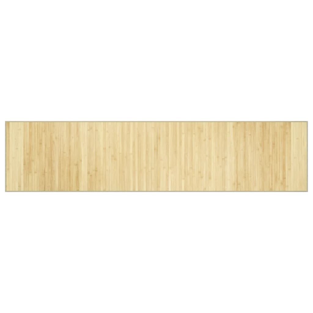Teppich Teppich Rechteckig Hell Natur 70x300 cm Bambus