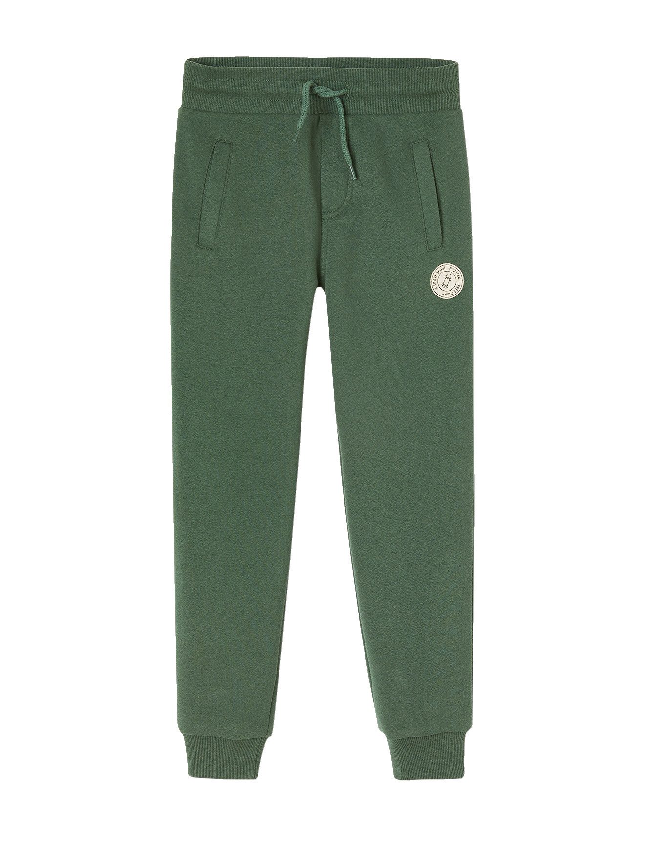 vertbaudet Stoffhose Jungen Sweathose BASIC 2 Vordertaschen, Dehnbund