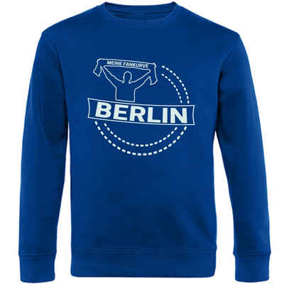 multifanshop Sweatshirt Berlin blau - Meine Fankurve - Pullover