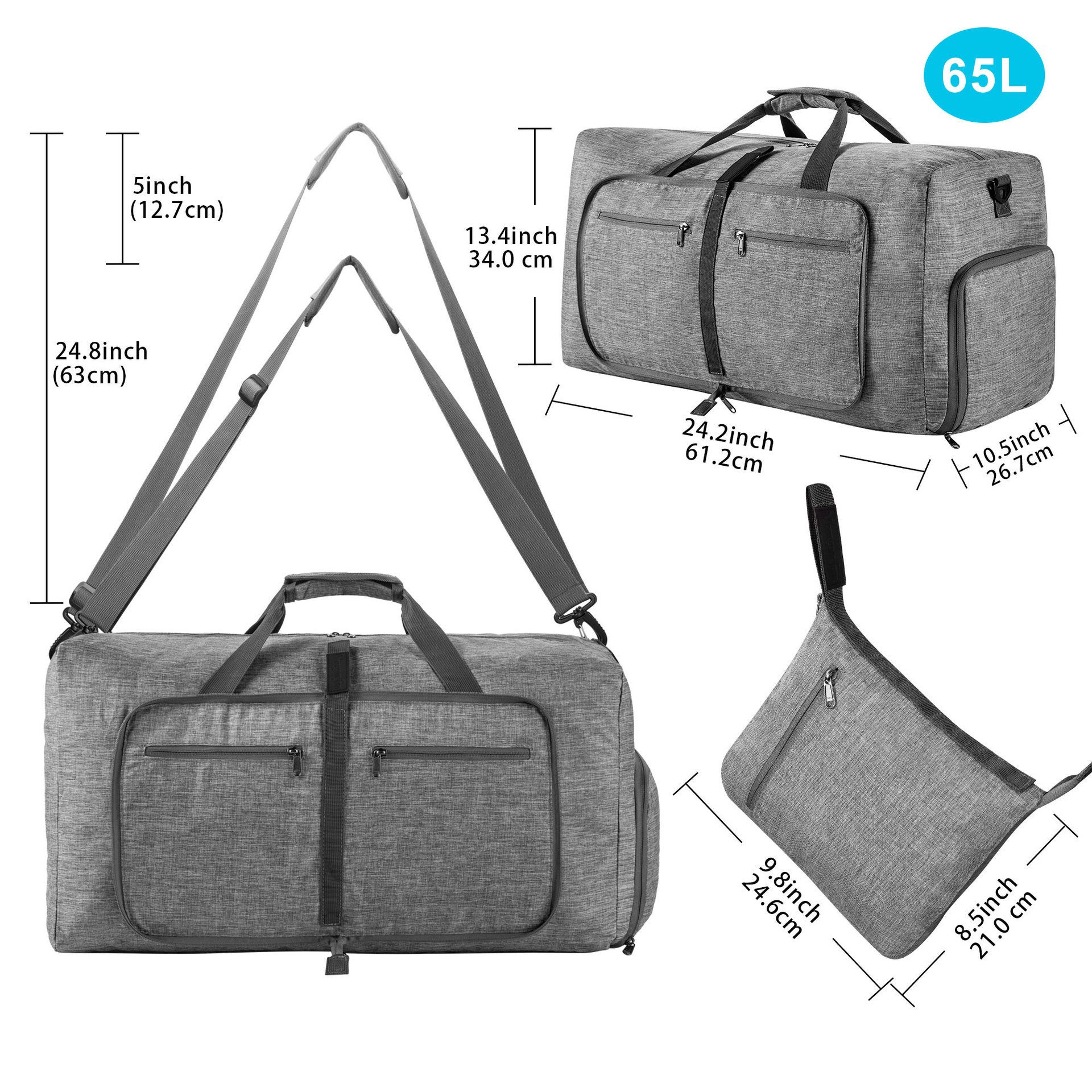 Blusmart Turnbeutel Sport-Reisetasche mit großem Fassungsvermögen (65L/85L/115L, Handtasche oder Umhängetasche), Passt sich verschiedenen Reiseszenarien an