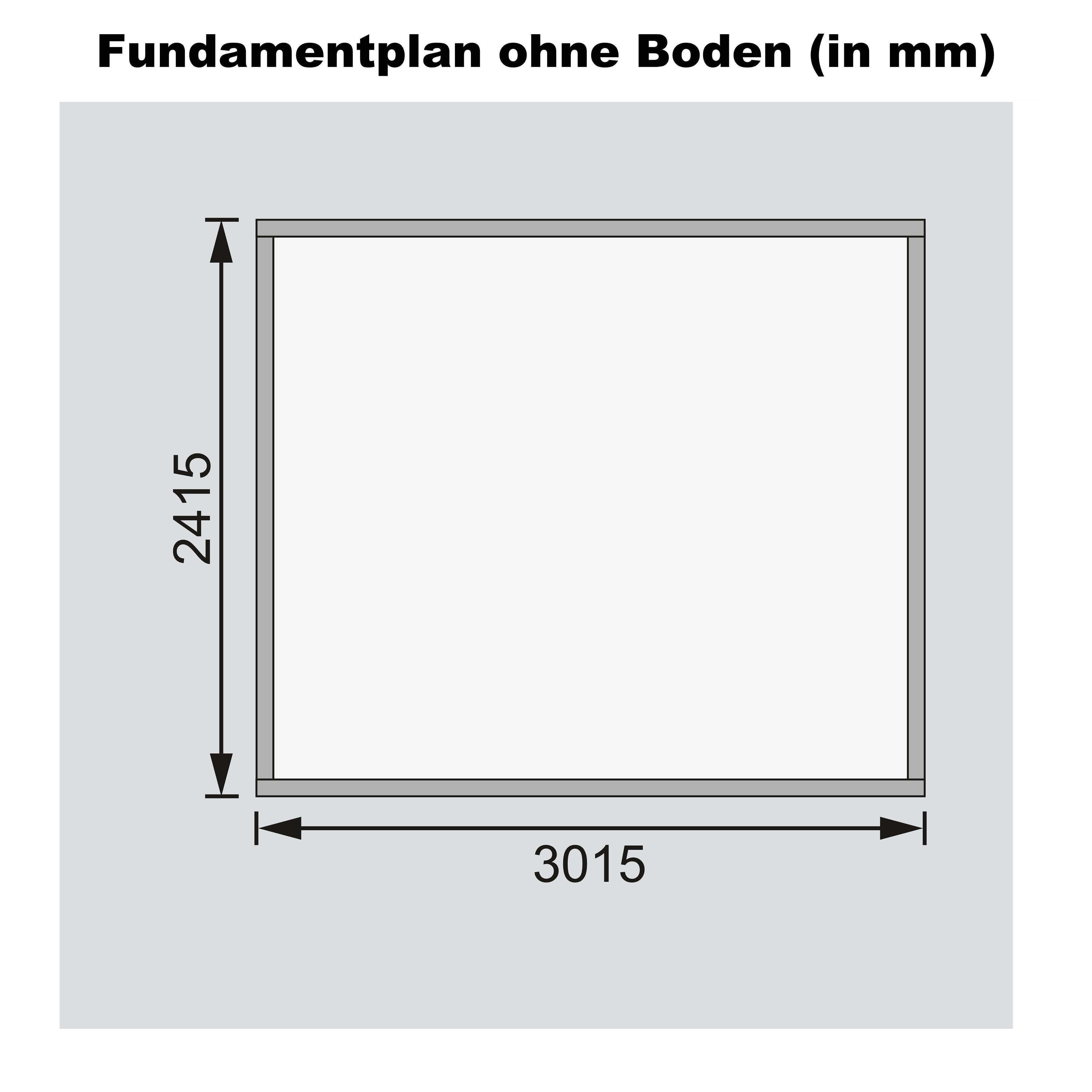 BxT: Stockach Karibu 5, 330x282 naturbelassen cm Gartenhaus