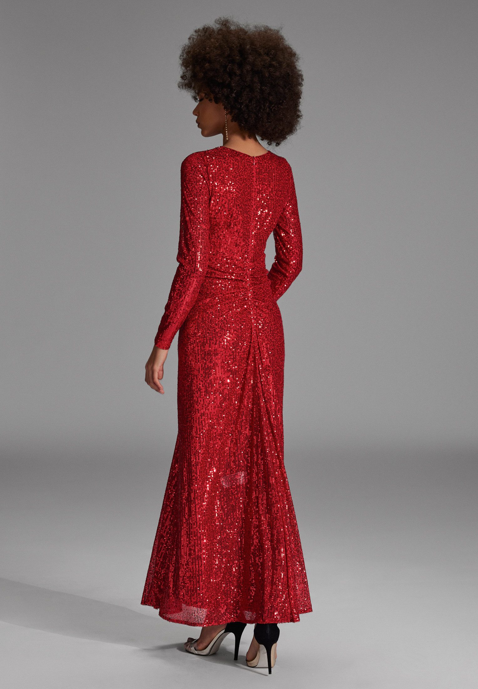 SWING Partykleid Figurbetonte Passform mit fließendem günstig online kaufen
