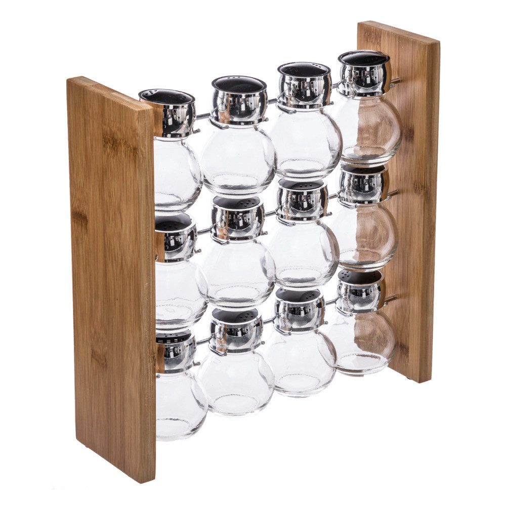 Secret de Gourmet Vorratsglas Bambus Regal für Gewürze, Gewürz-Organizer, Wandregal, Gewürzhalter, Bambus, (einzeln, 0-tlg., einzeln)