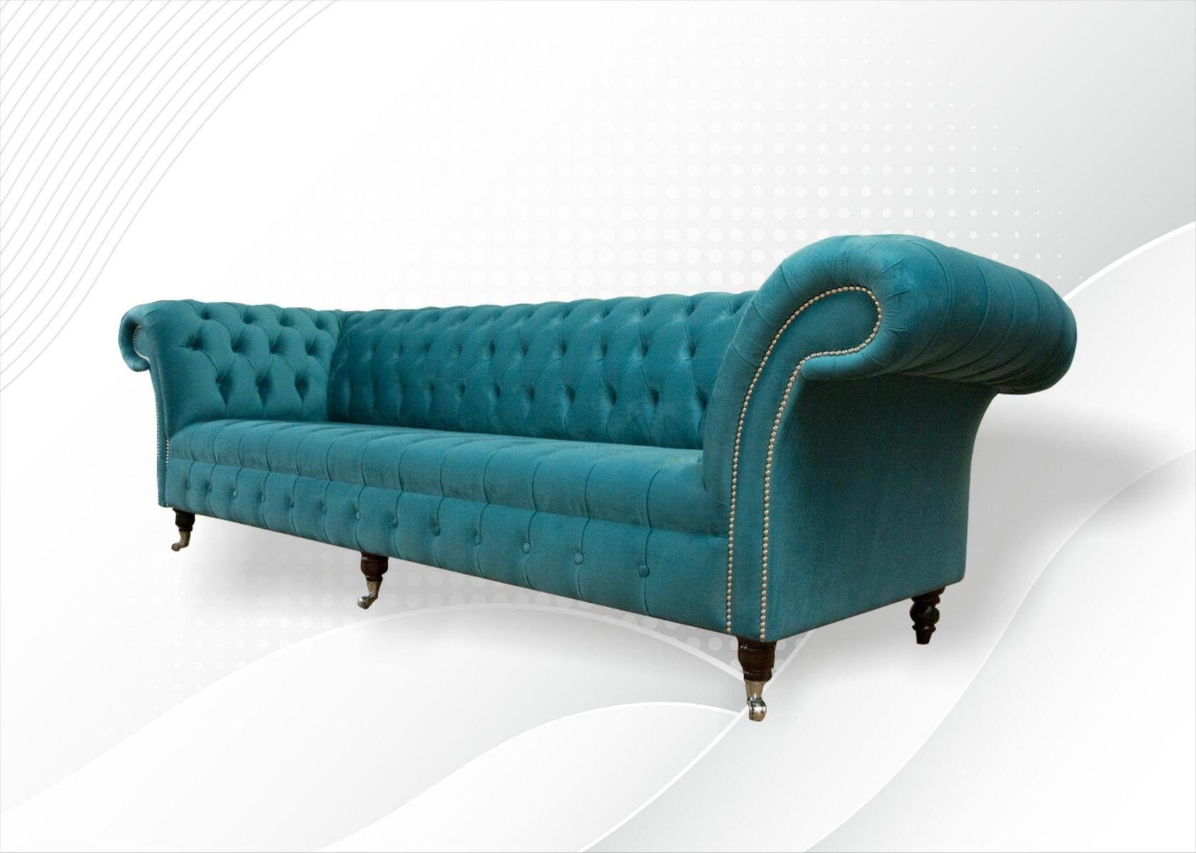 Chesterfield Chesterfield-Sofa, Sofa 265 4 Sofa Sitzer Couch cm JVmoebel Design