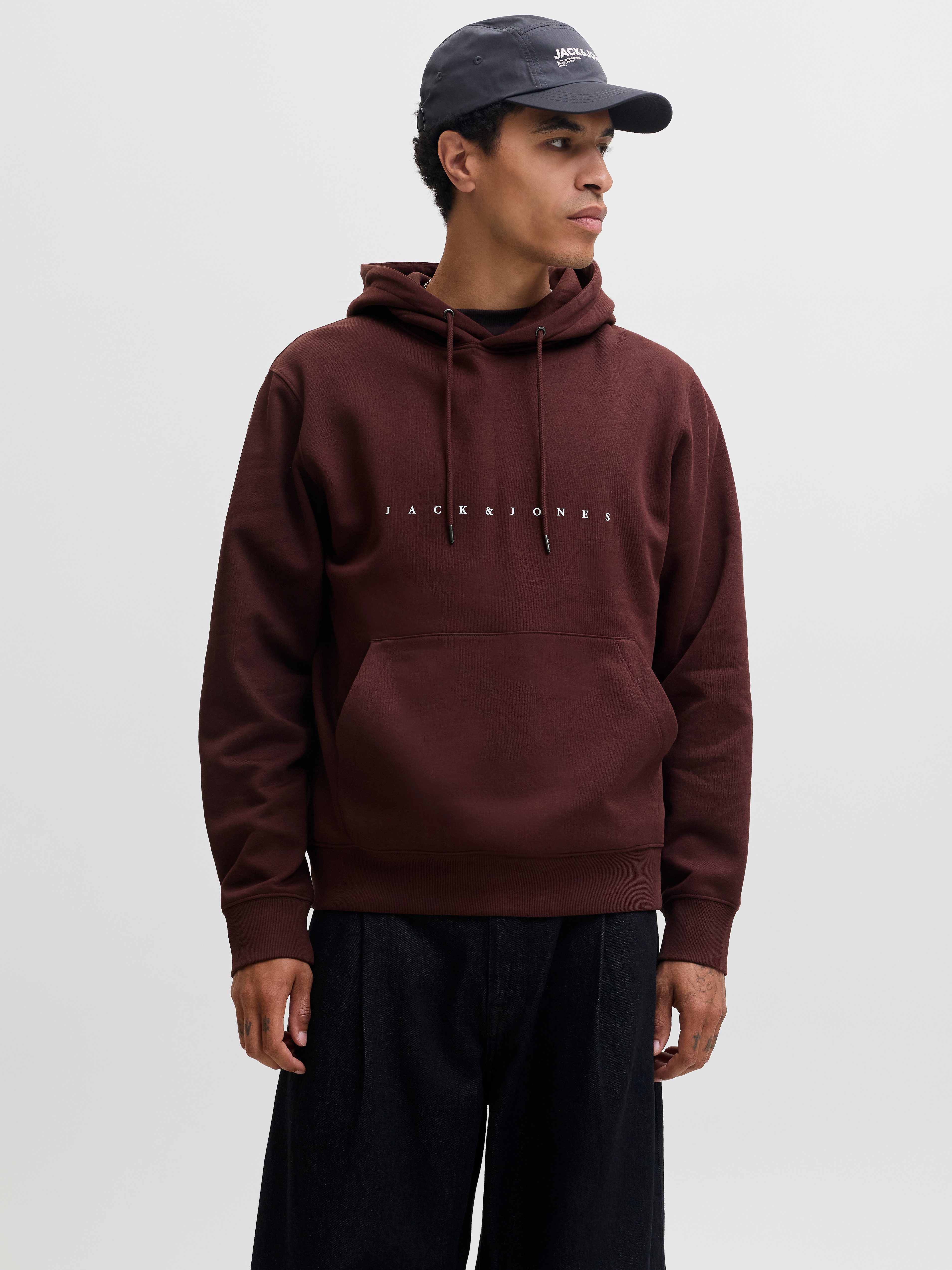 Jack & Jones Kapuzensweatshirt JJESTAR mit 3D-Print und Kapuze für vielseitige Anlässe Baumwollmischung, relaxed fit