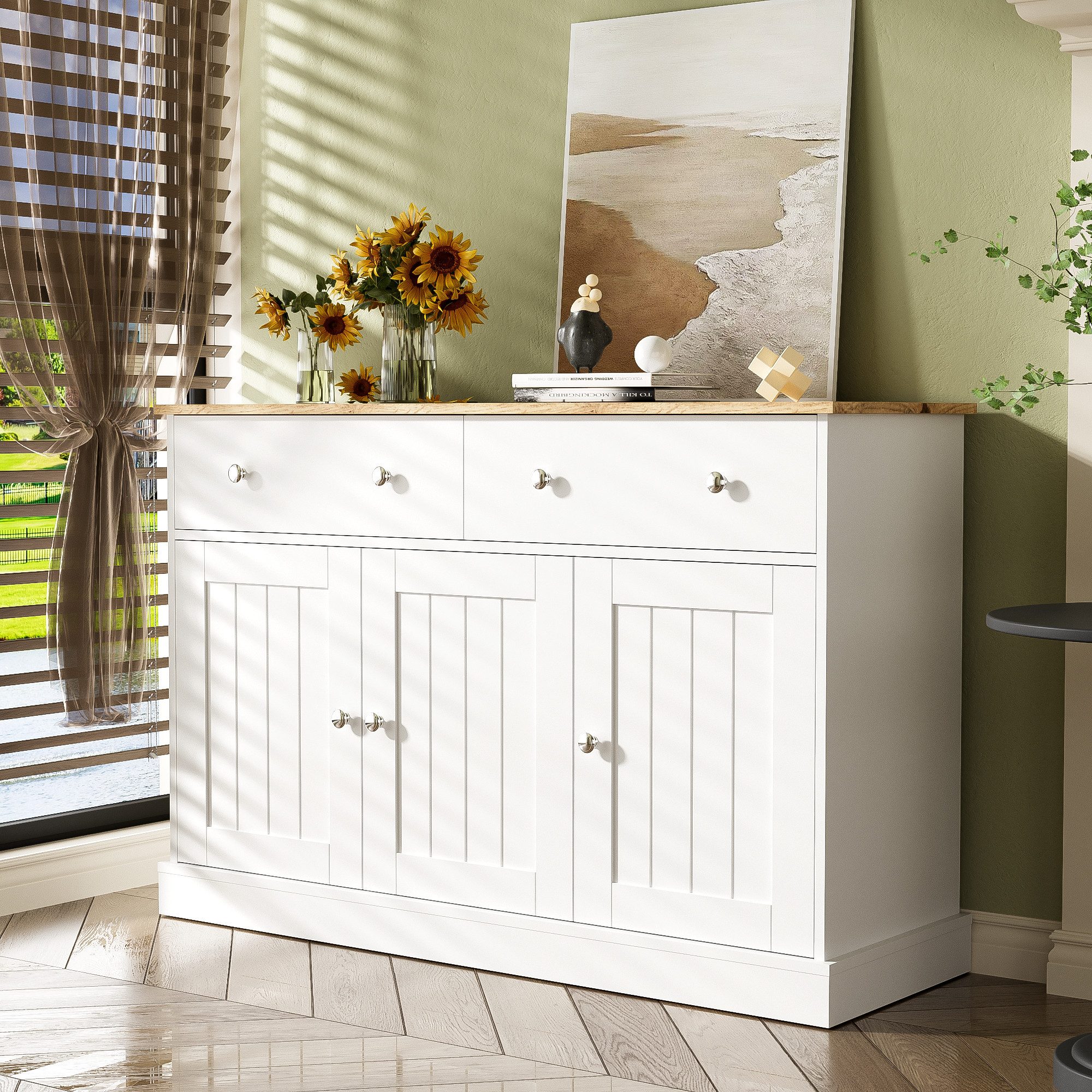 Merax Sideboard, mit 2 Schubladen und günstig online kaufen