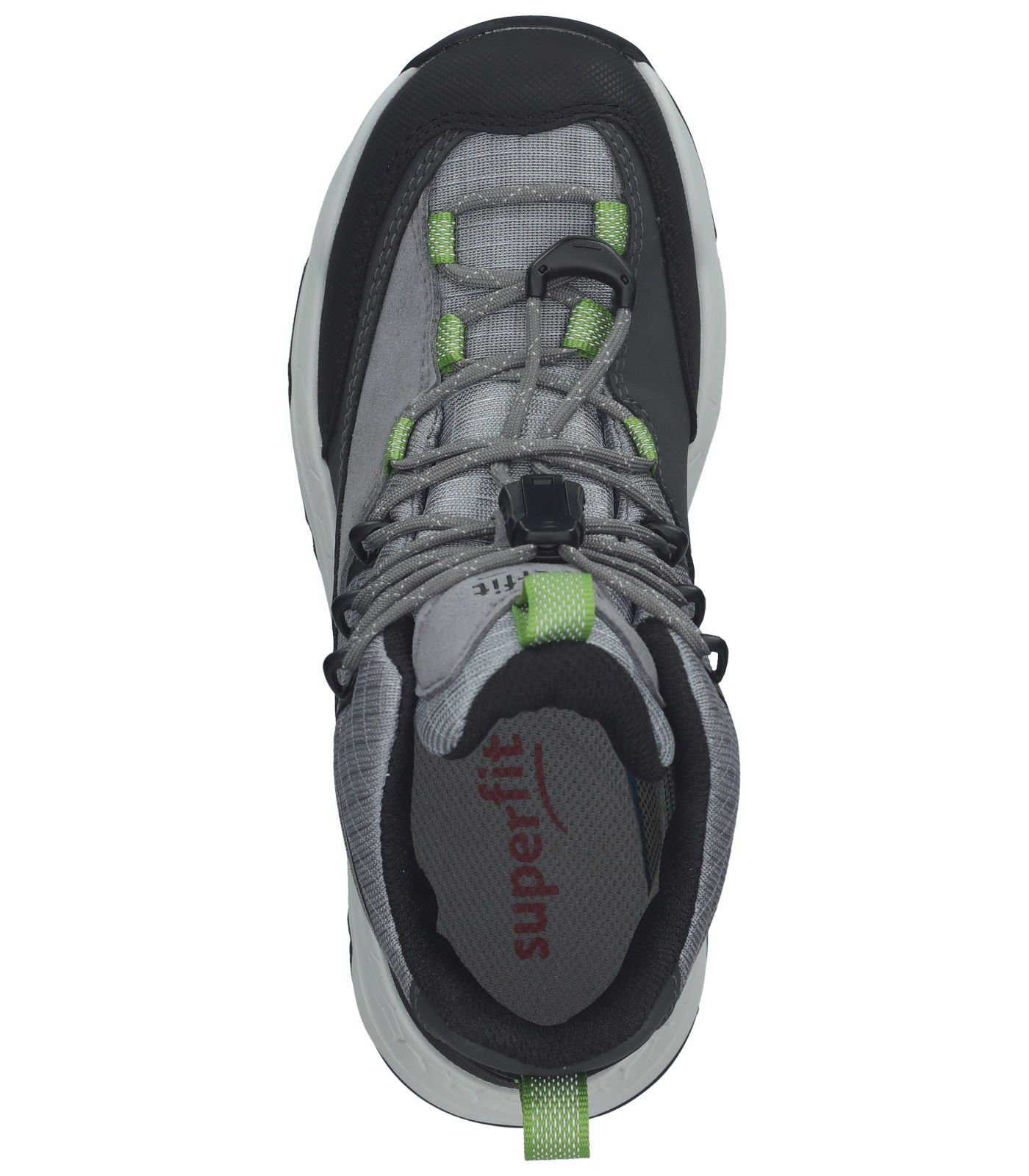 Lederimitat/Textil Grün Superfit Sneaker Grau Sneaker