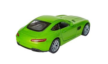 Modellauto MERCEDES-AMG GT Modellauto Metall Modell Auto Spielzeugauto Geschenk Welly 03 (Grün-Metallic)