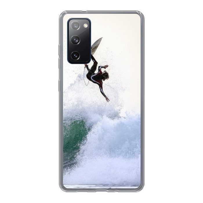 MuchoWow Handyhülle Surfer macht einen Trick Phone Case Handyhülle Samsung Galaxy S20 FE Silikon Schutzhülle