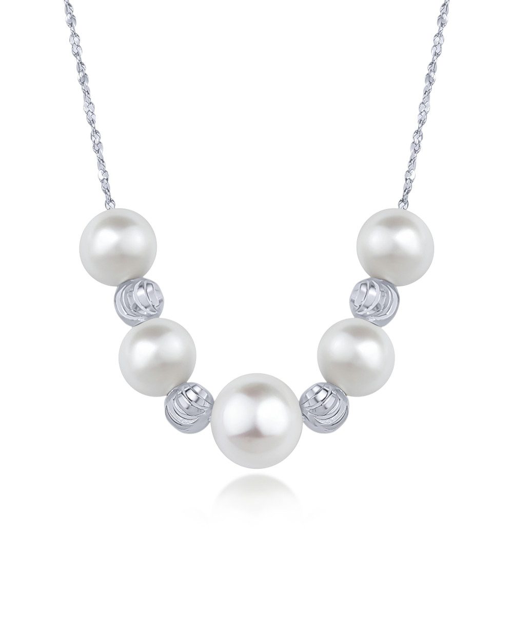 DANIEL CLIFFORD Perlenkette 'Maisy' Damen Halskette Silber 925 Perlen Anhän günstig online kaufen