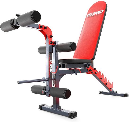 K-SPORT Hantelbank »Hantelbank + Beincurler bis max. 250 bzw. 150 kg