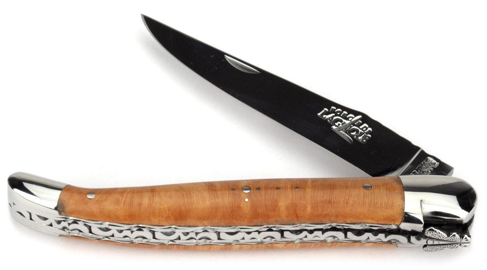 Forge de Laguiole Карманные ножи 1212 F IN BR BRI DP SS, "Collection" - Griff 12cm Bruyère - Doppelplatine - Stahl glänzend