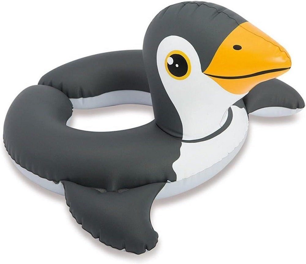 Intex Badespielzeug Wasser Spielring mit Tierkopf - Aufblasbarer (1-tlg), Kinder-Schwimmring / Schwimmreifen