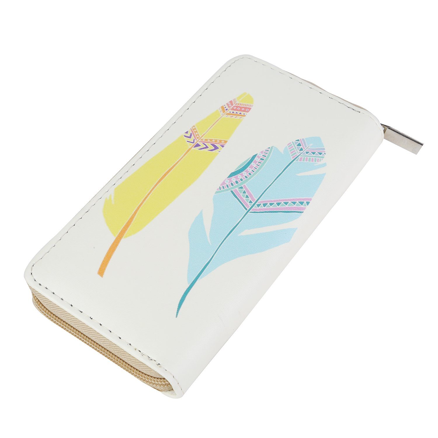 DonDon Geldbörse Geldbeutel Portemonnaie Muster Katze Hund (Packung, 1-tlg), Reißverschluss