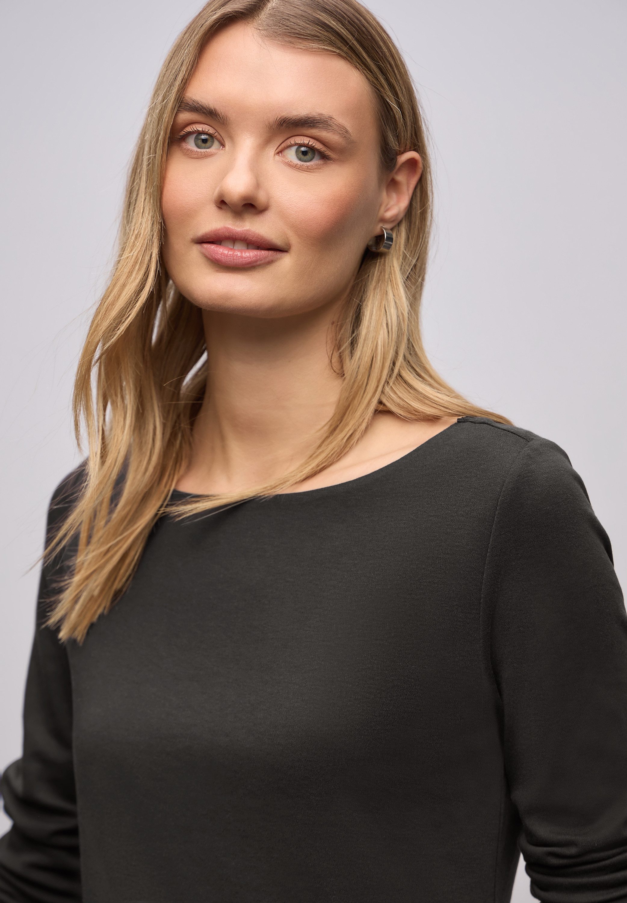 STREET ONE Langarmshirt Style Lanea mit U-Boot Ausschnitt günstig online kaufen