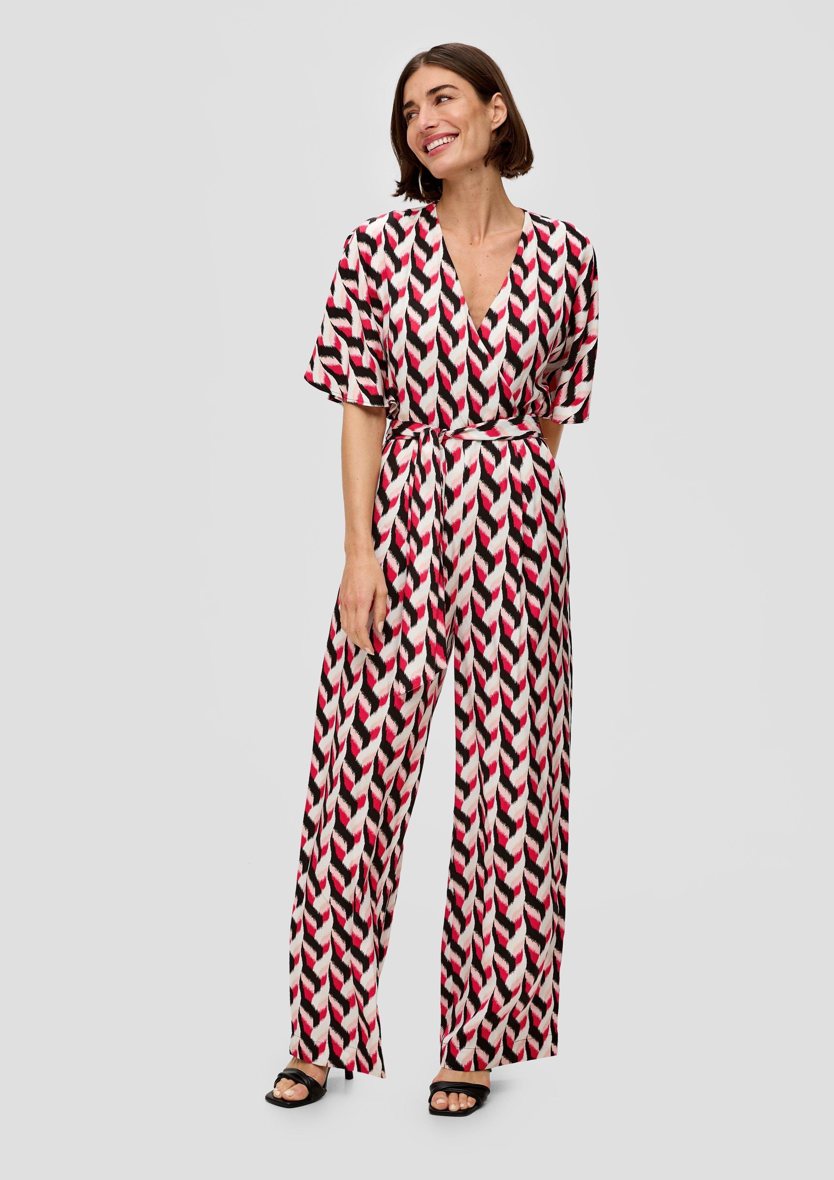 s.Oliver BLACK LABEL Overall Jumpsuit mit Bindedetail