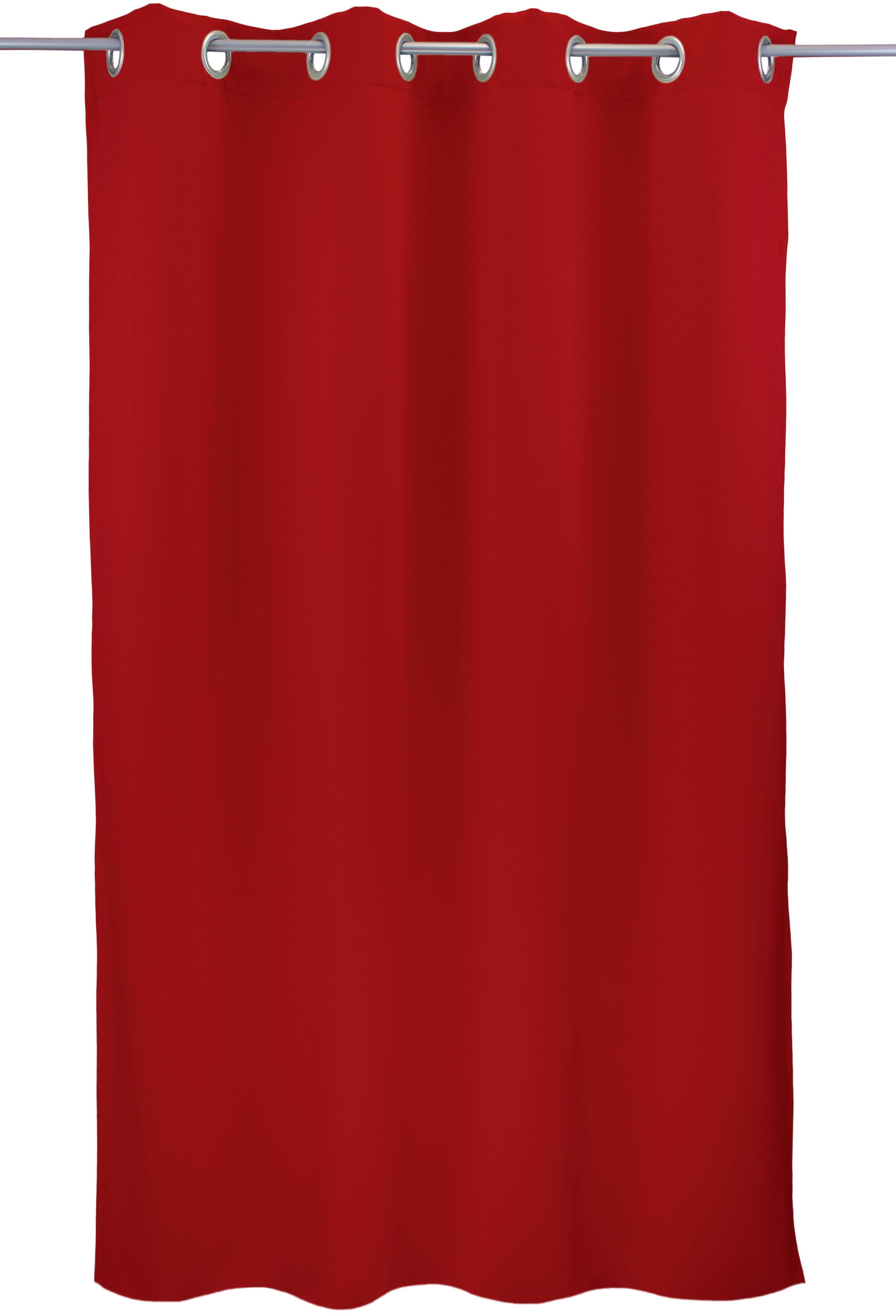 Vorhang Leon1, VHG, Ösen (1 St), verdunkelnd rot