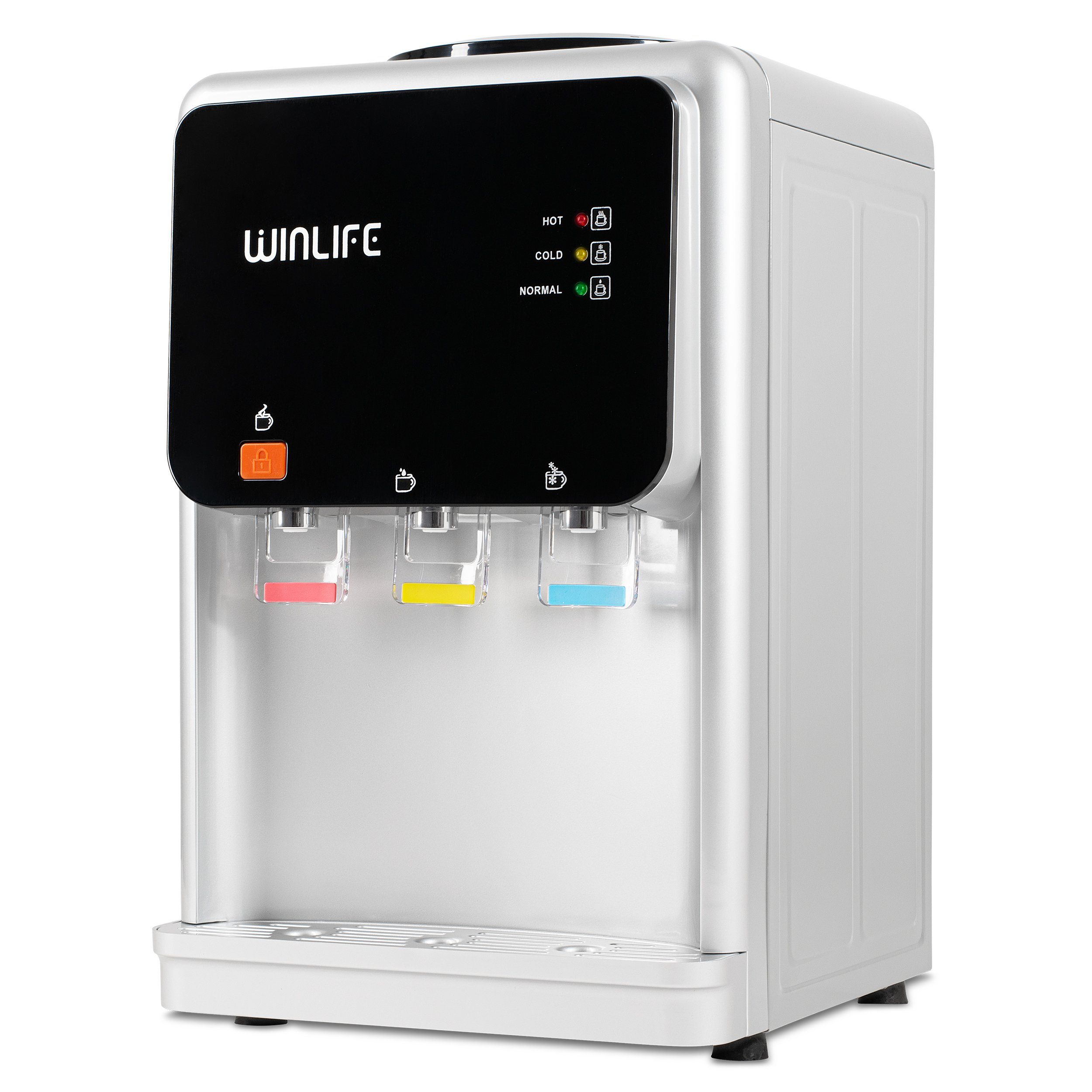 Mini Warmwasserspender Getränke für 20L, WINLIFE Kaltwasserpender bis Getränkespender kalte heiße Heißwasserspender Elektrischer 5