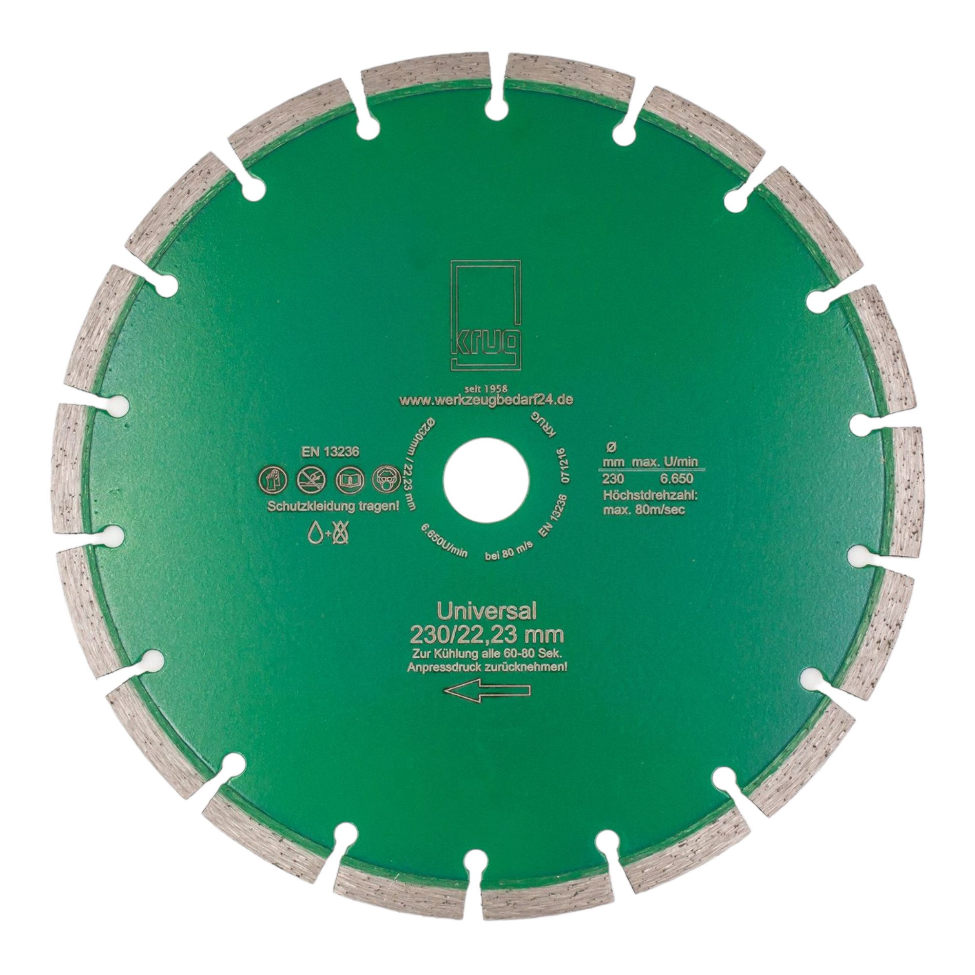 Trennscheiben Set 20 Stück Diamantscheibe Green Cut 230 /22,2 mm + 10 Stü