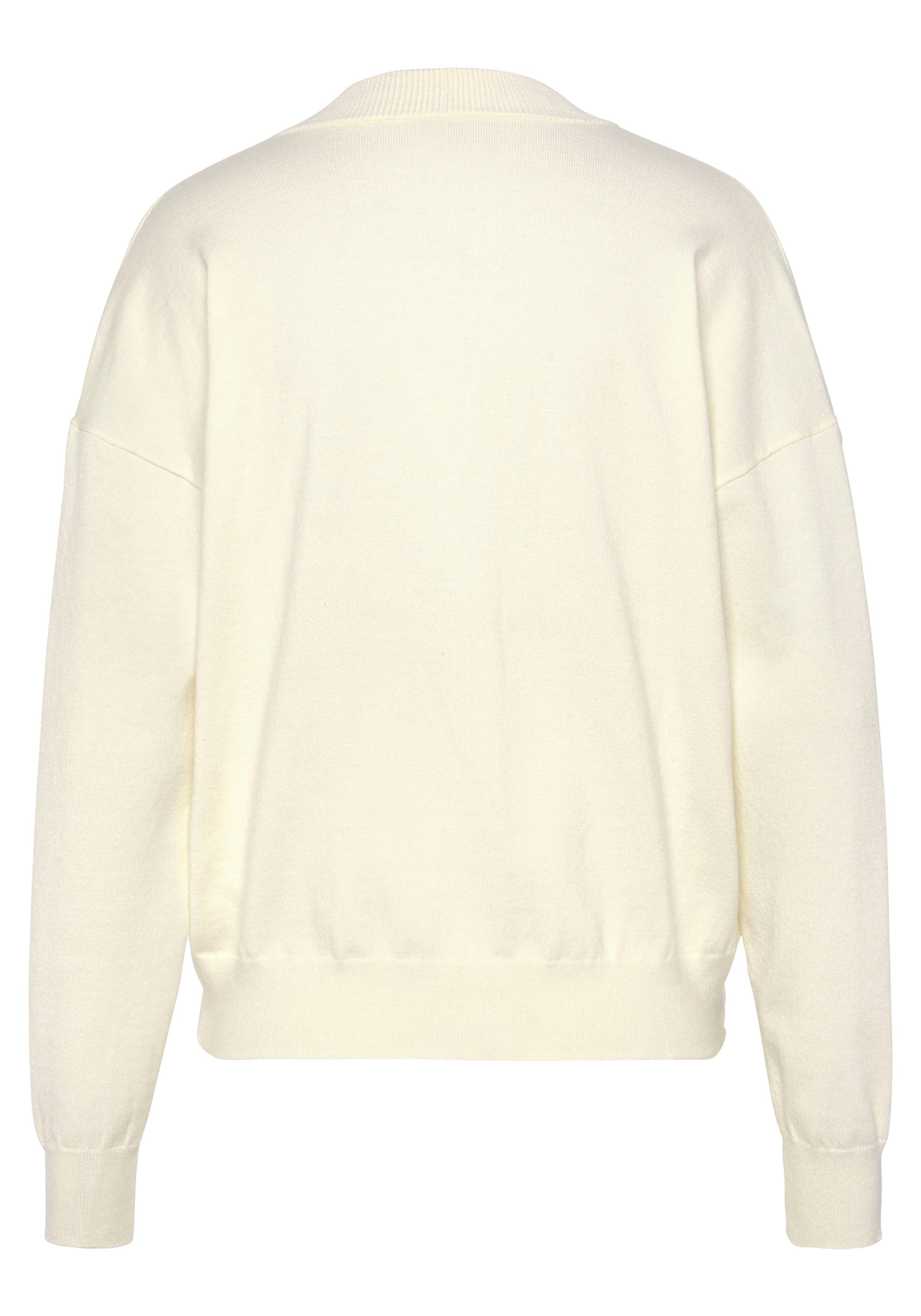 LASCANA Strickjacke in kurzer Form, Loungewear