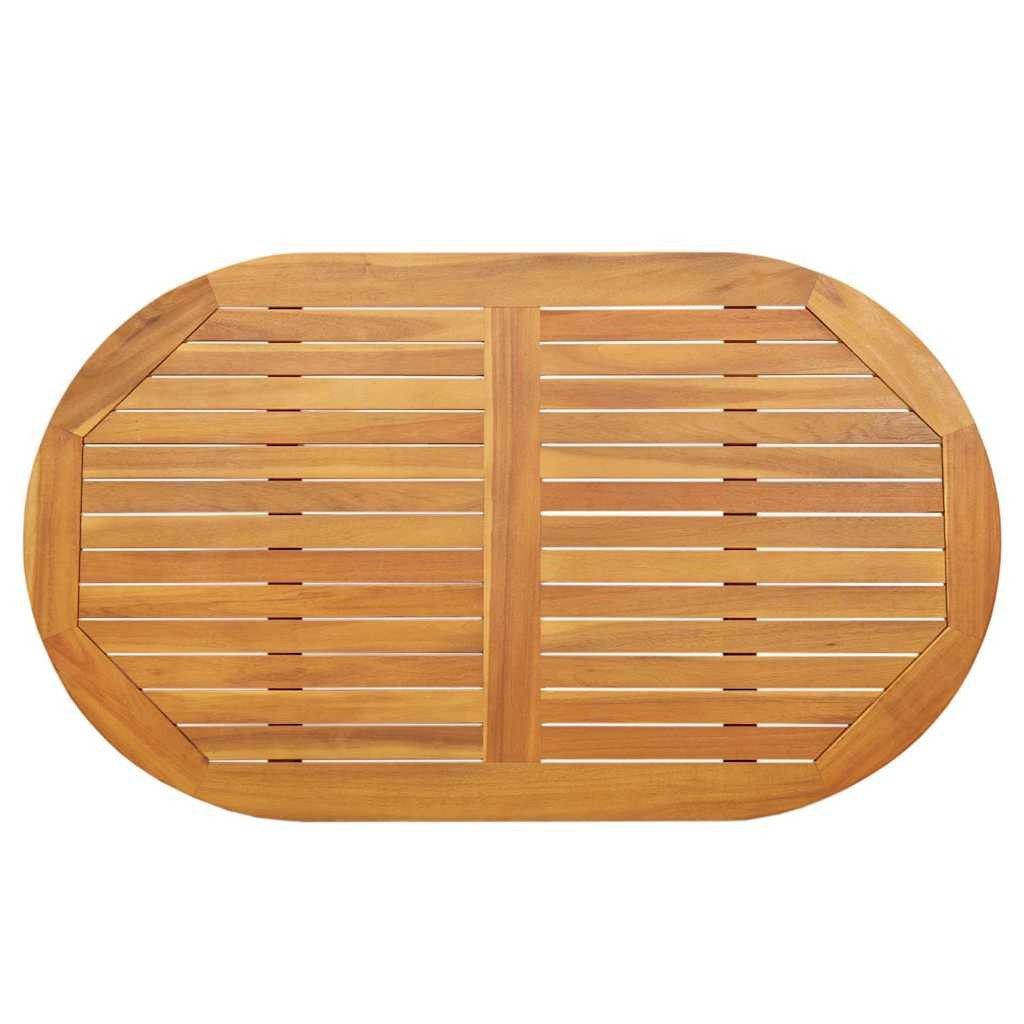 vidaXL Tischplatte Tischplatte Öl-Natur 120 x 70 x 2 cm Massivholz (1 St)