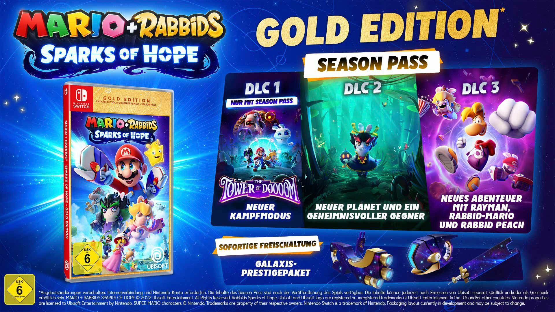 Mario - NSW Sparks Hope + UBISOFT Rabbids Gold of Nintendo Edition Switch