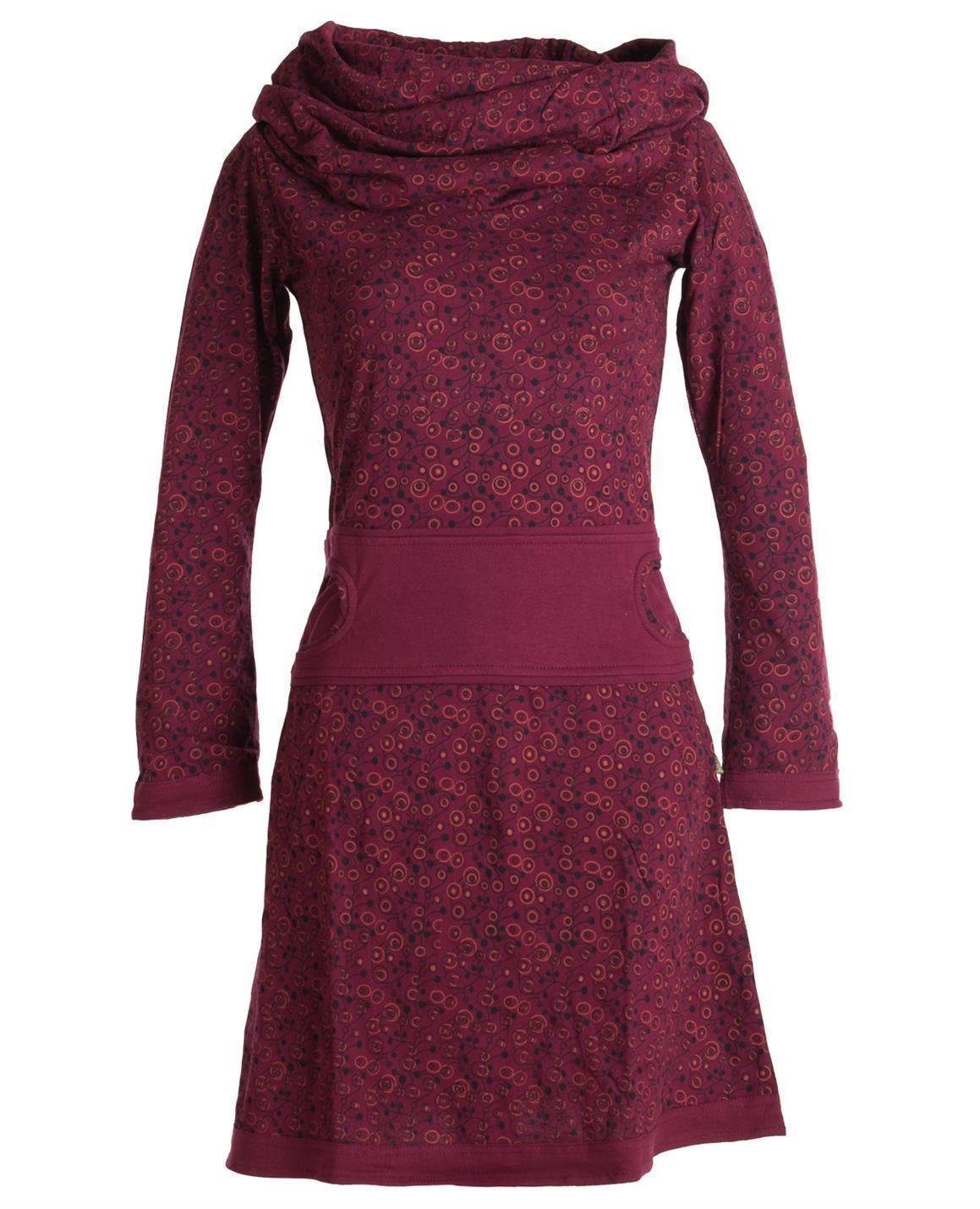 Vishes Jerseykleid Bedrucktes Kleid aus Baumwolle günstig online kaufen