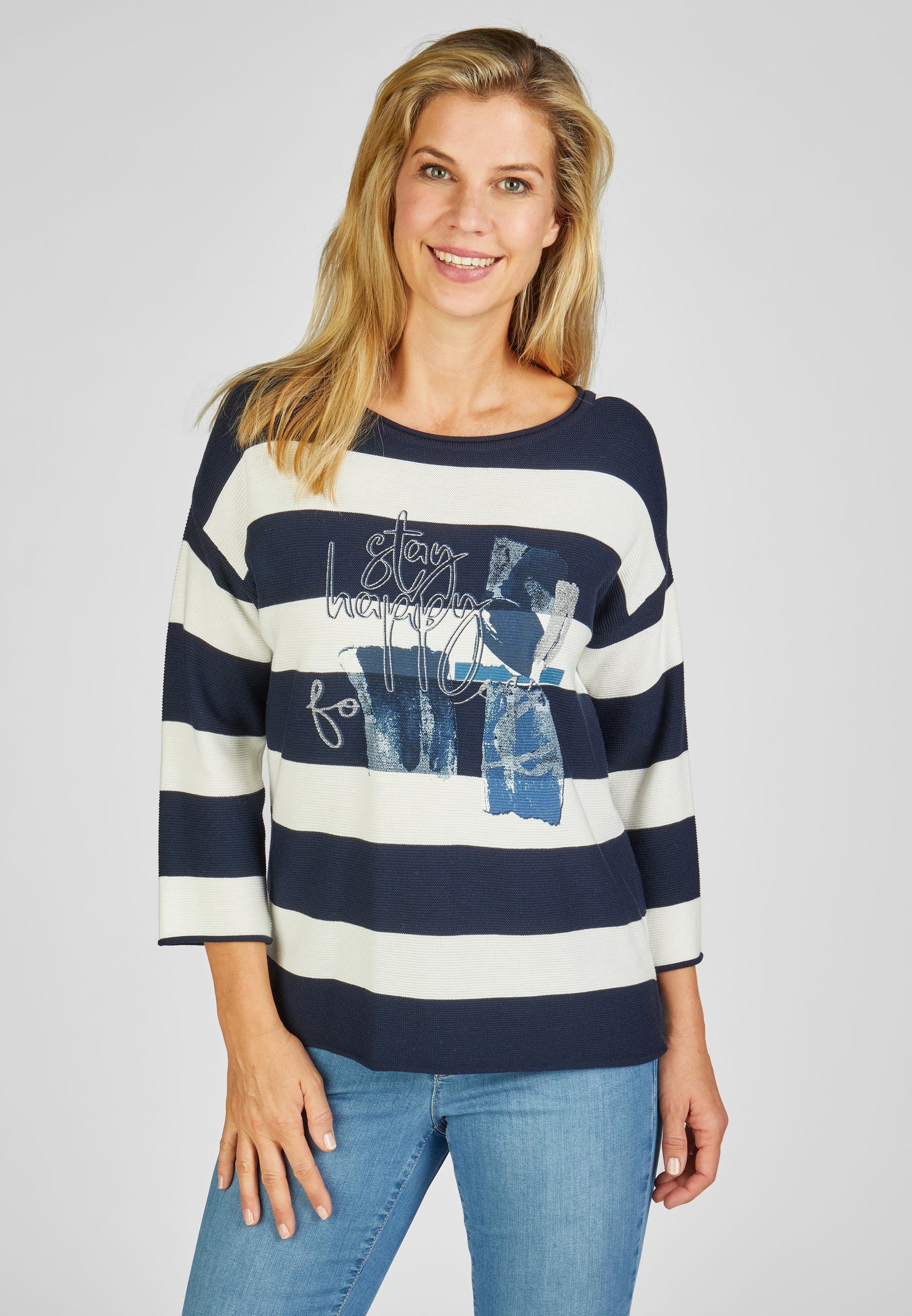 Rabe 3/4 Arm-Pullover mit Print