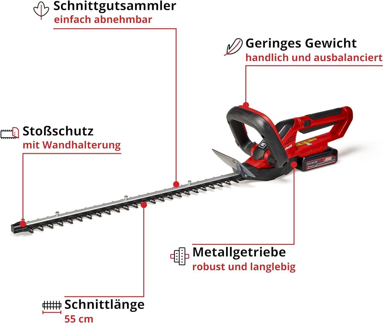 Einhell Akku-Heckenschere Heckenschere GC-CH 1855/1 Li günstig online kaufen