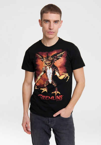 LOGOSHIRT T-Shirt Gremlins - Monster mit weltberühmtem Gremlin-Frontprint