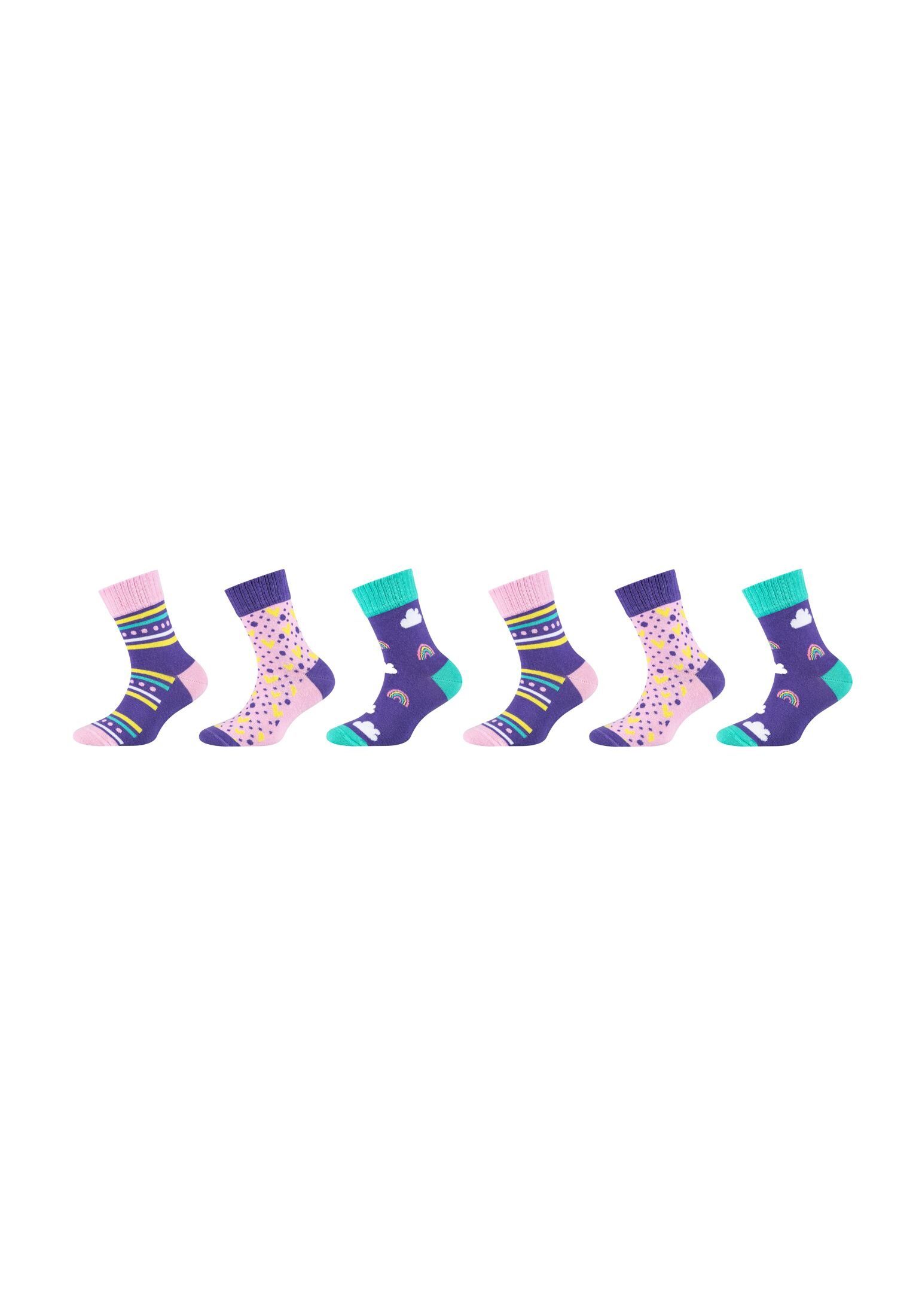 Optimale Skechers Socken Passform: 6er ohne Sitz Verrutschen perfekter Socken Pack,