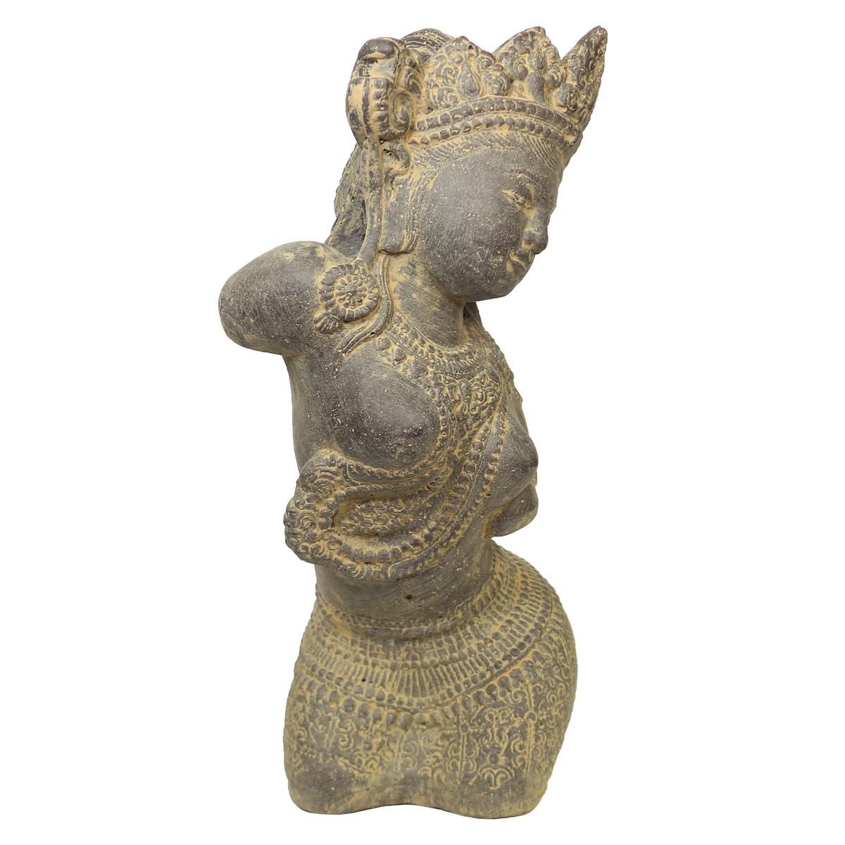 Oriental Galerie Dekofigur Dewi Tara Büste Stein-Figur Garten 30 cm (1 St)