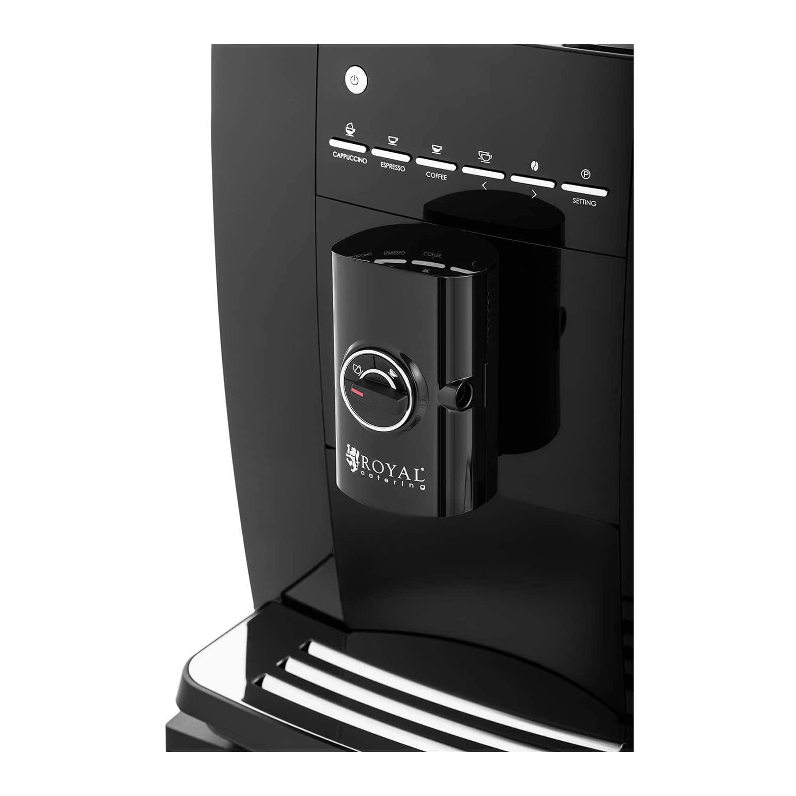 Royal Catering Filterkaffeemaschine Kaffeevollautomat bis 750 g Bohnen  Kaffeemaschine 1,8 l Wassertank