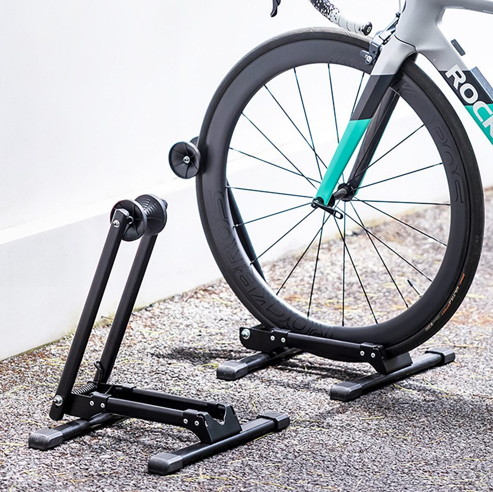 ROCKBROS Fahrradständer Radständer Fahrradhalter Bodenständer (Spar-Set, 1-St), Klappbar, für 20-29 Zoll, rutschfest, ohne Montage