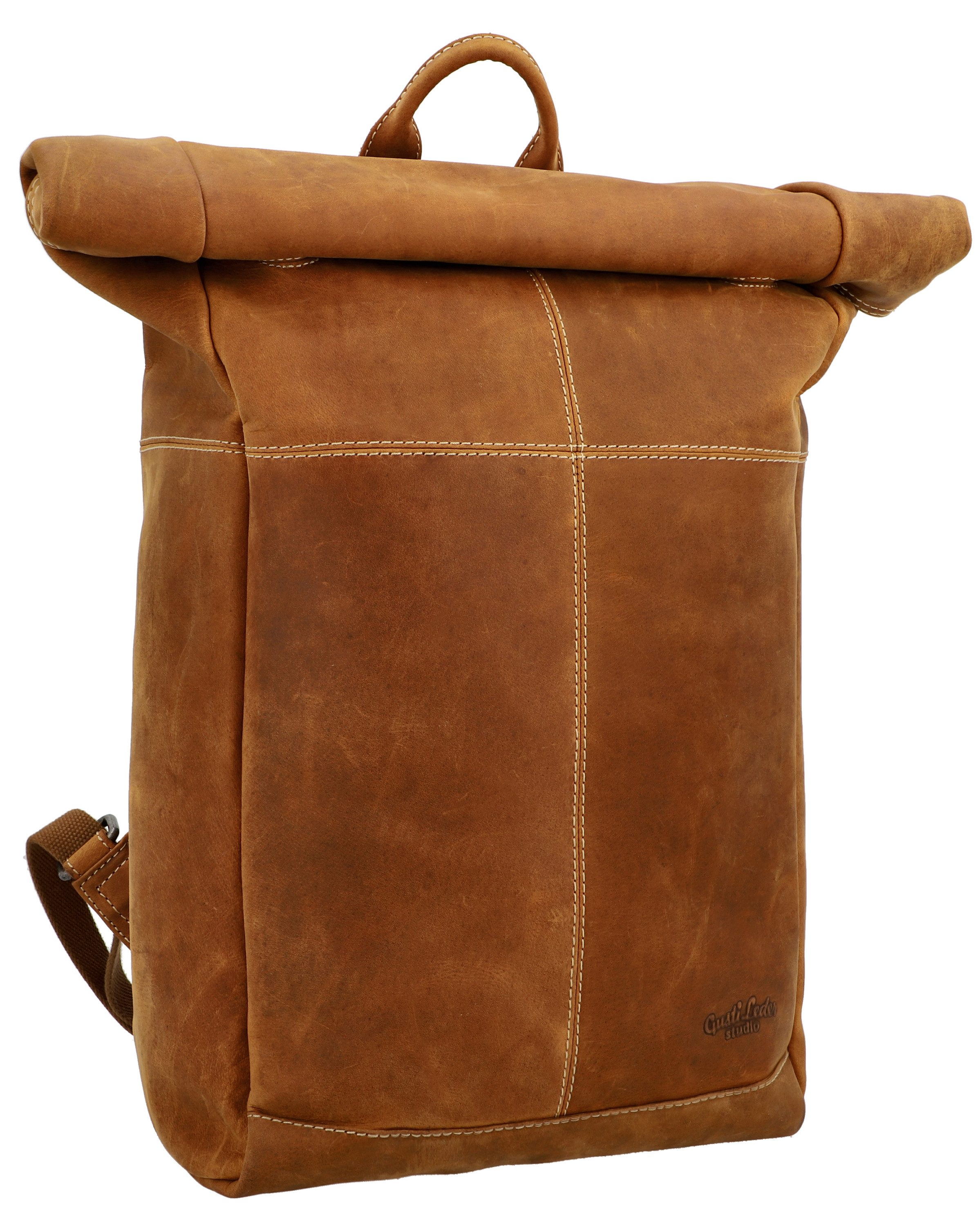 Gusti Leder Cityrucksack Gusti Leder Rolltop Joy (1-tlg)