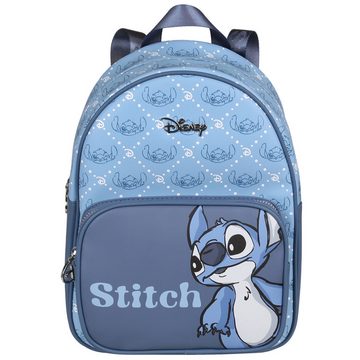 Sarcia.eu Rucksack Stitch Disney Blau, kleiner Rucksack, Lederrucksack 33x11x25cm