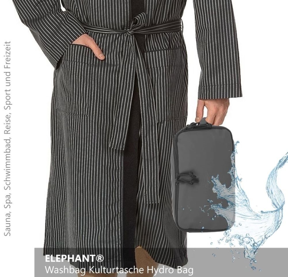 ELEPHANT Kulturbeutel Travel Hydro Washbag Herren Damen Reise wasserabweisend aus Plane, Kulturtasche Kosmetiktasche Reise Tasche Sauna Sport