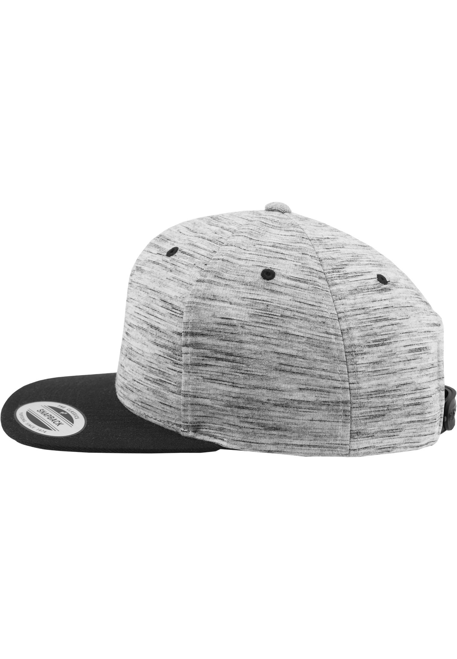 Flexfit Flex Cap Snapback 6089SC Crown Snapback blk/gry Stripes Crown Melange Melange Stripes